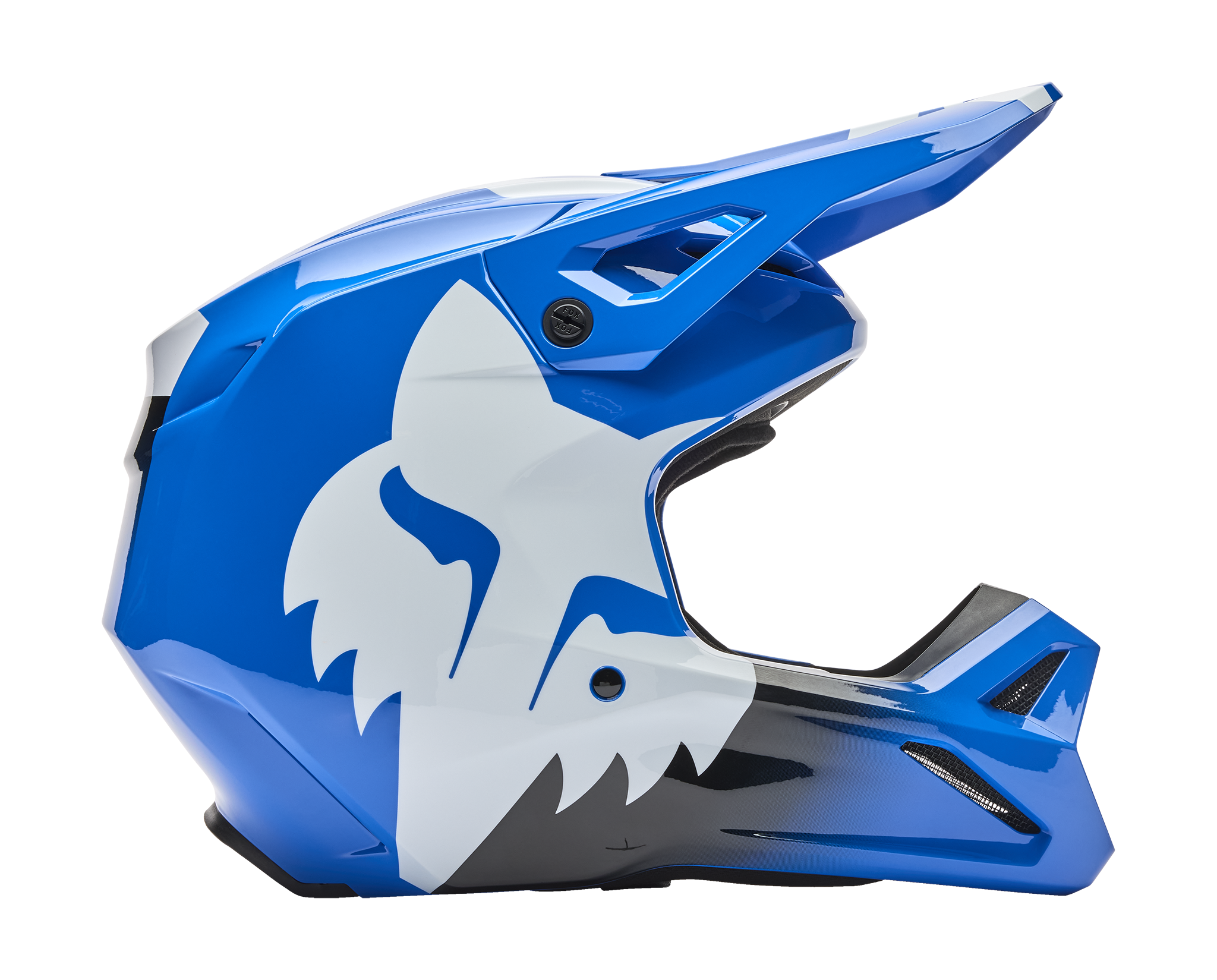 Fox Crosshelm V1 Shield - Blauw