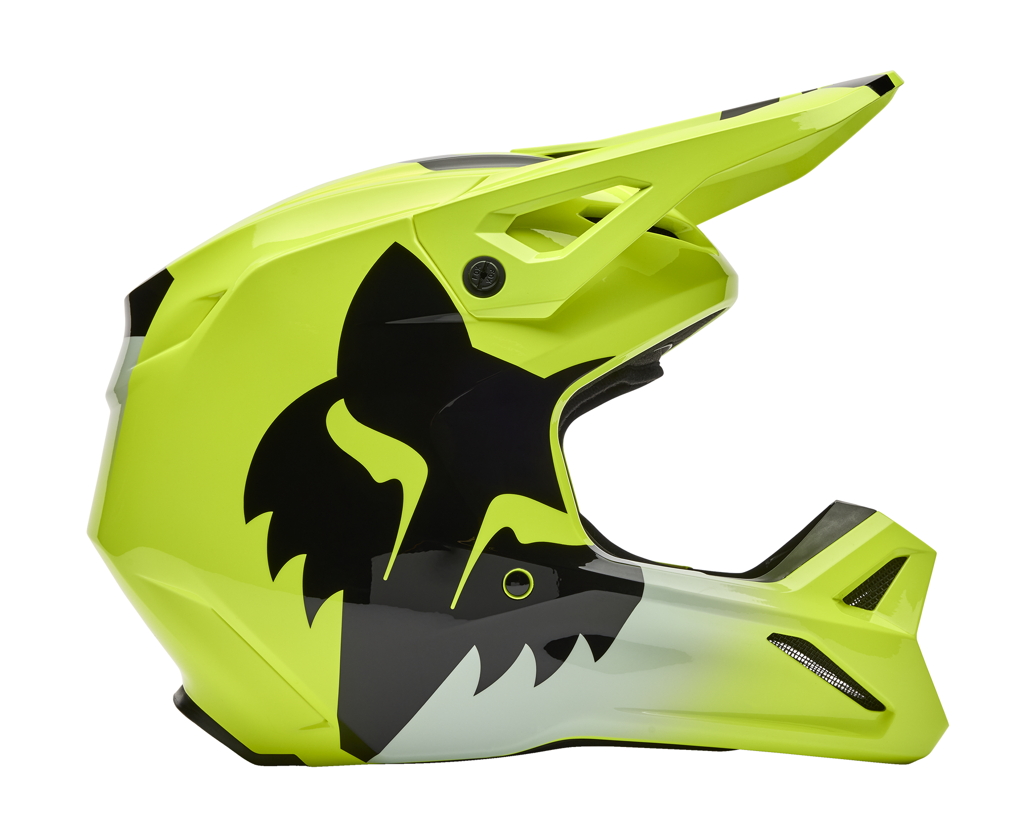 Fox Crosshelm V1 Shield - Fluo Geel