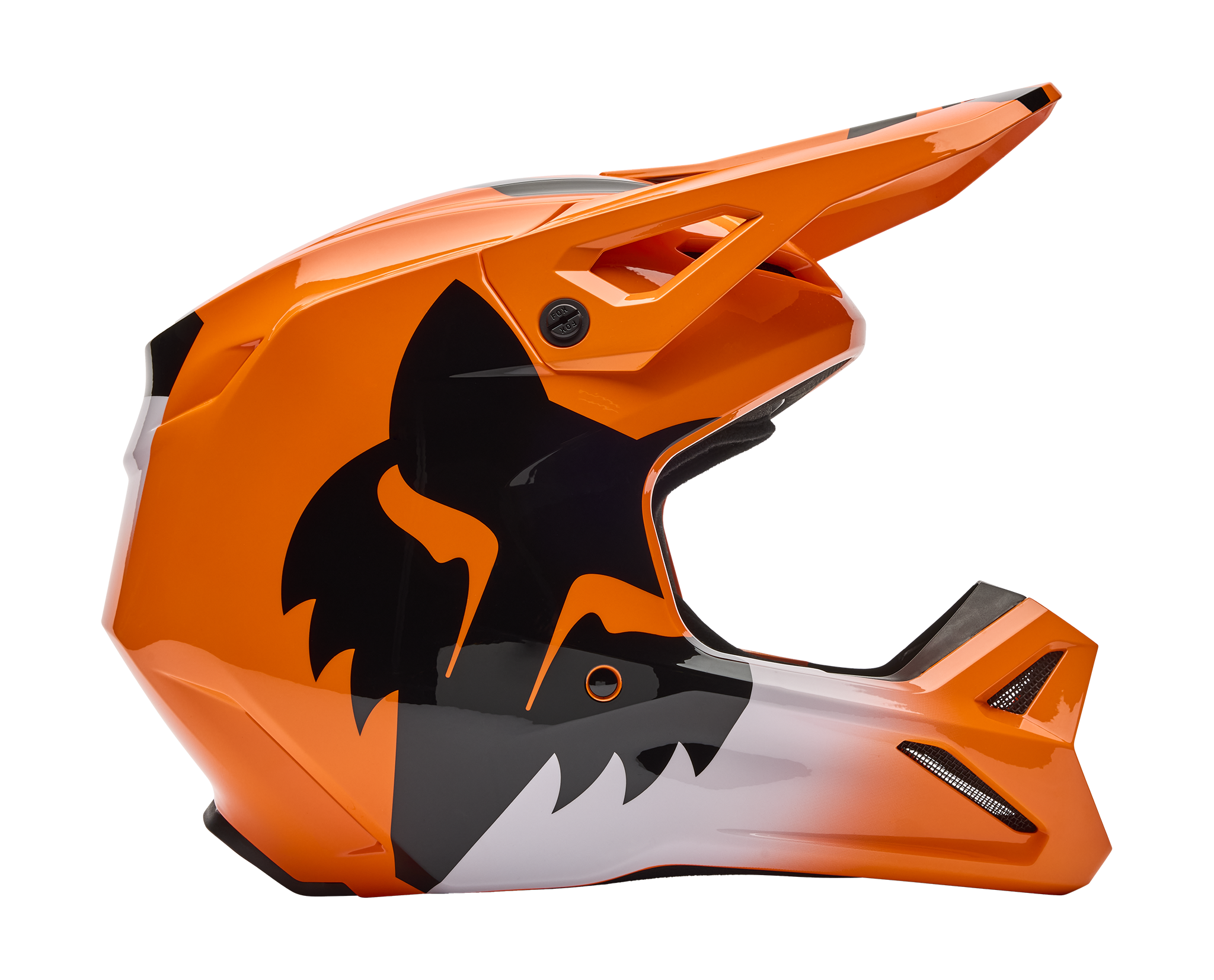 Fox Crosshelm V1 Shield - Fluo Oranje