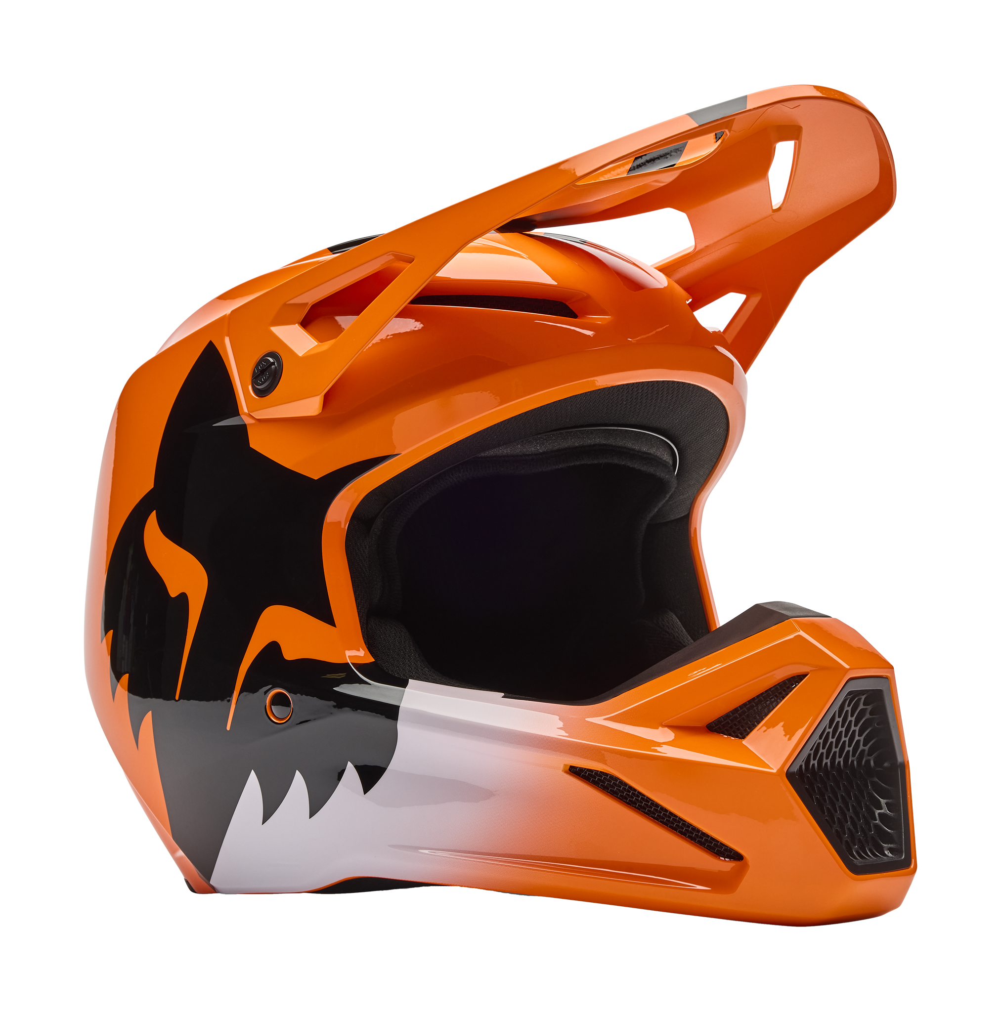 Fox Crosshelm V1 Shield - Fluo Oranje