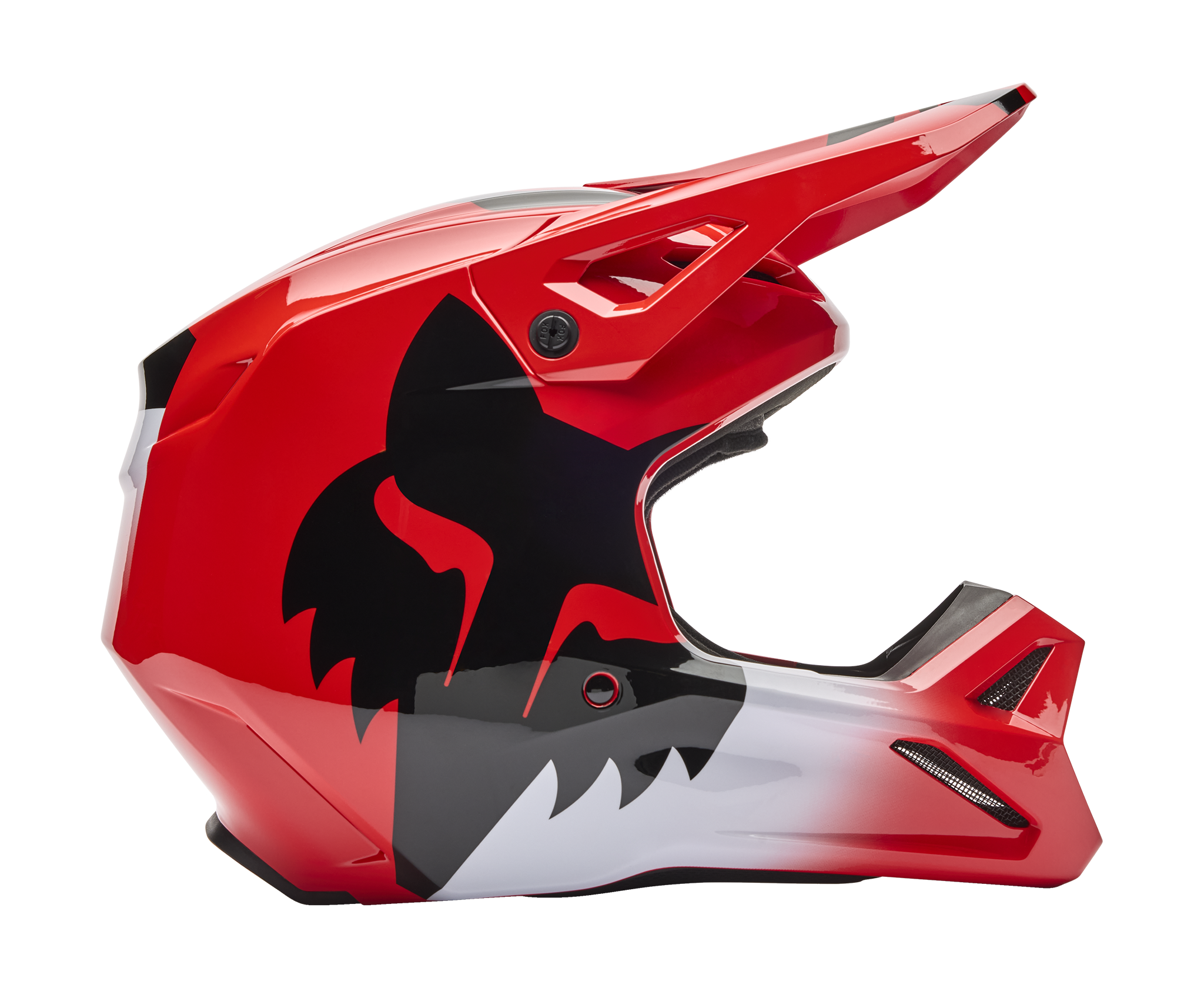 Fox Crosshelm V1 Shield - Fluo Rood