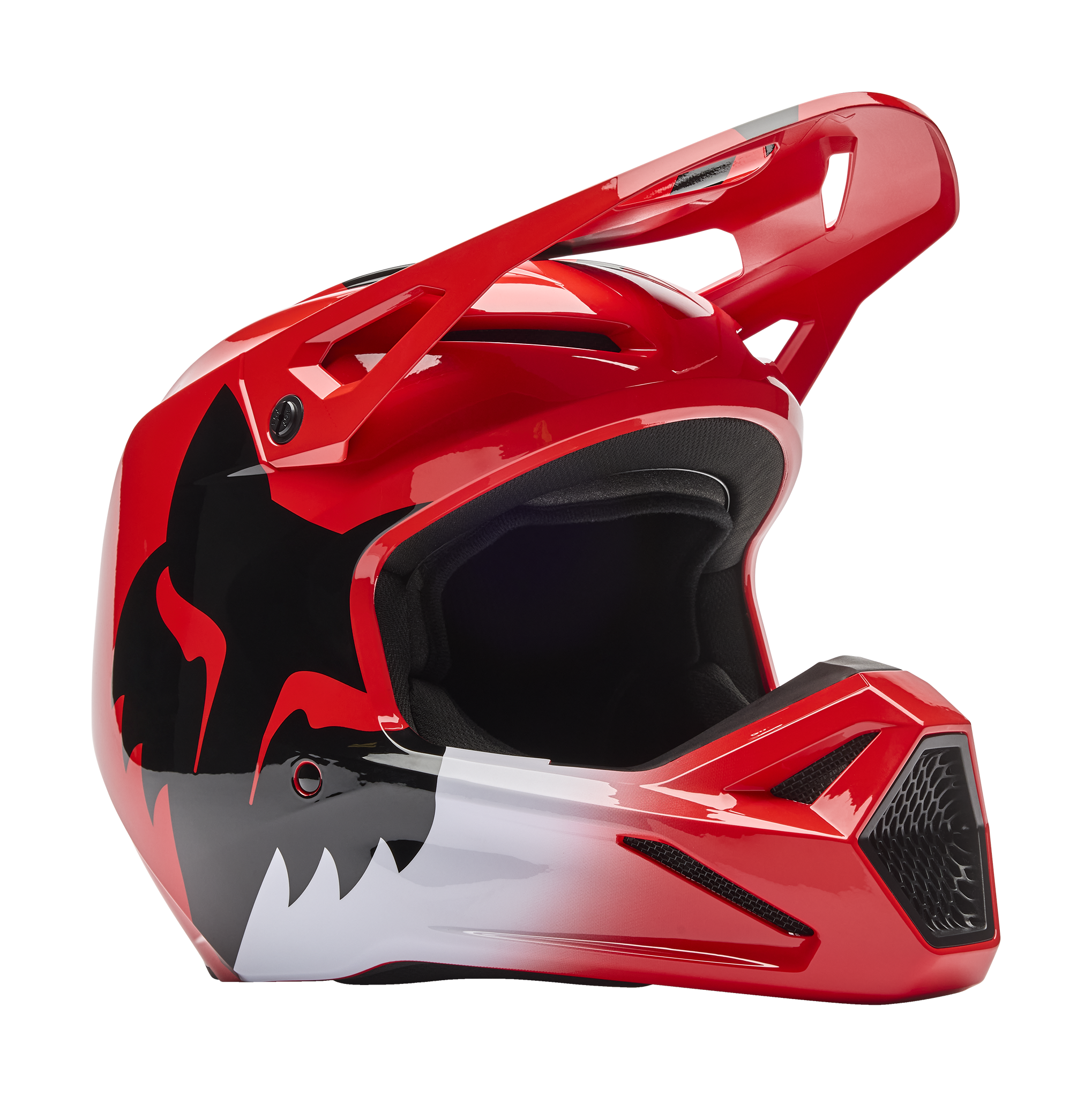 Fox Crosshelm V1 Shield - Fluo Rood