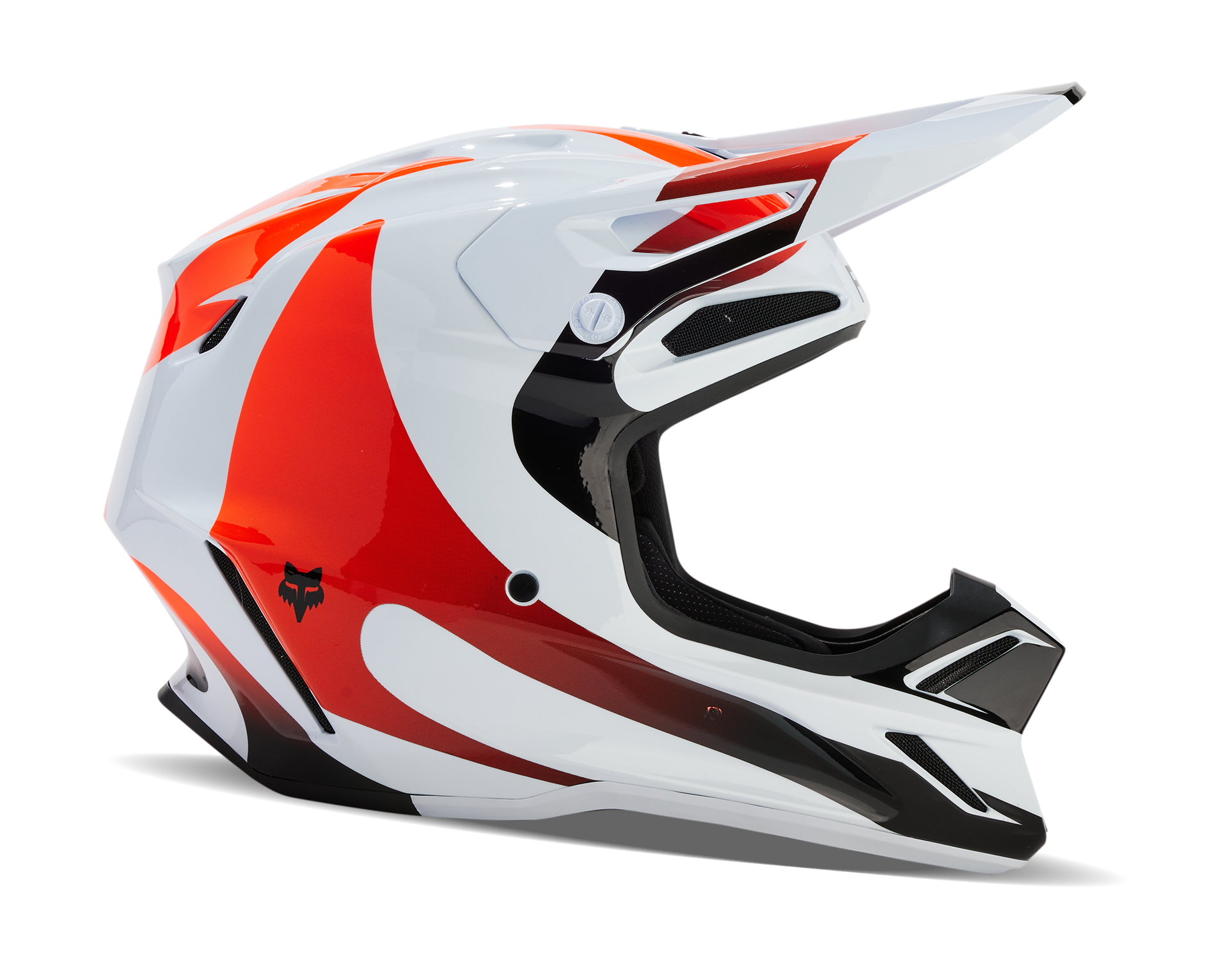 Fox Crosshelm V3 Magnetic - Wit