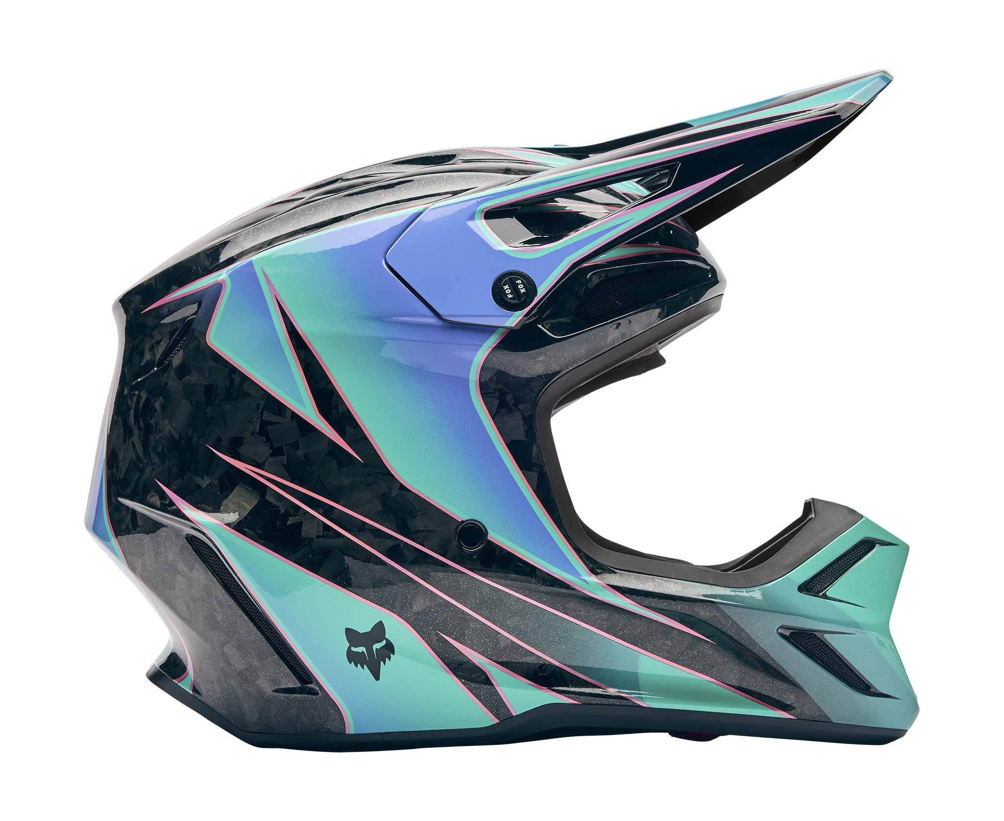 Fox Crosshelm V3 RS Canvas - Aqua