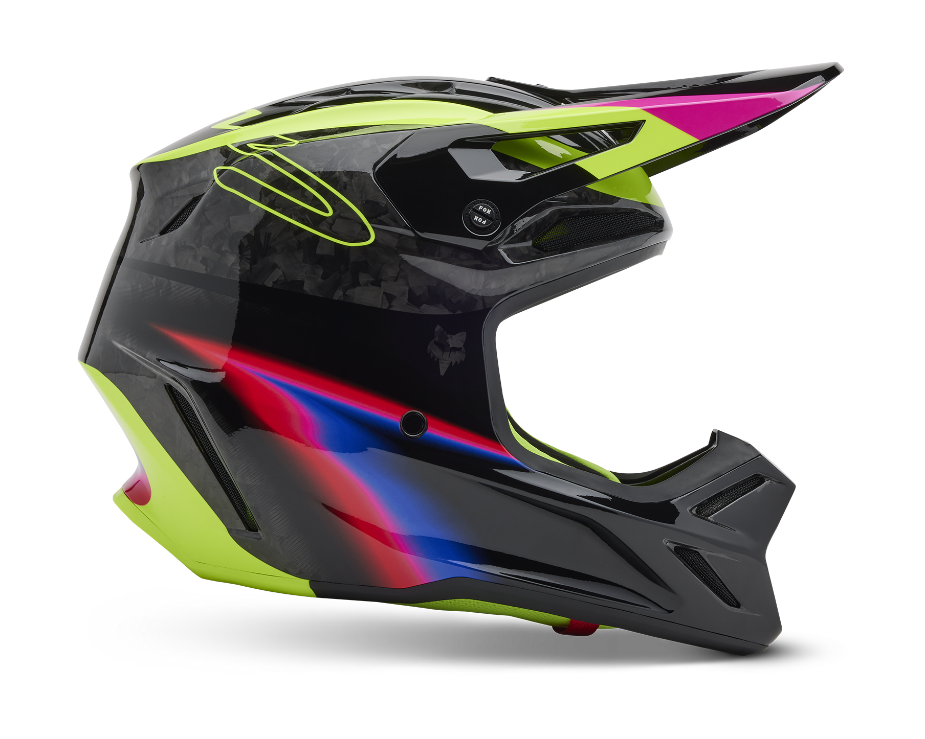 Fox Crosshelm V3 RS Energy - Zwart