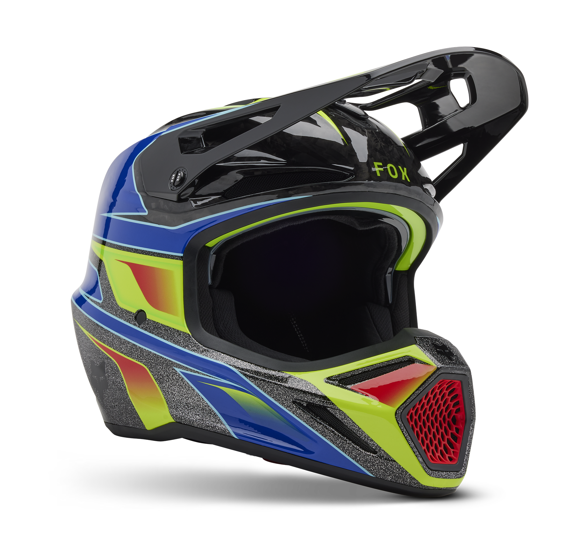 Fox Crosshelm V3 RS Energy - Zwart