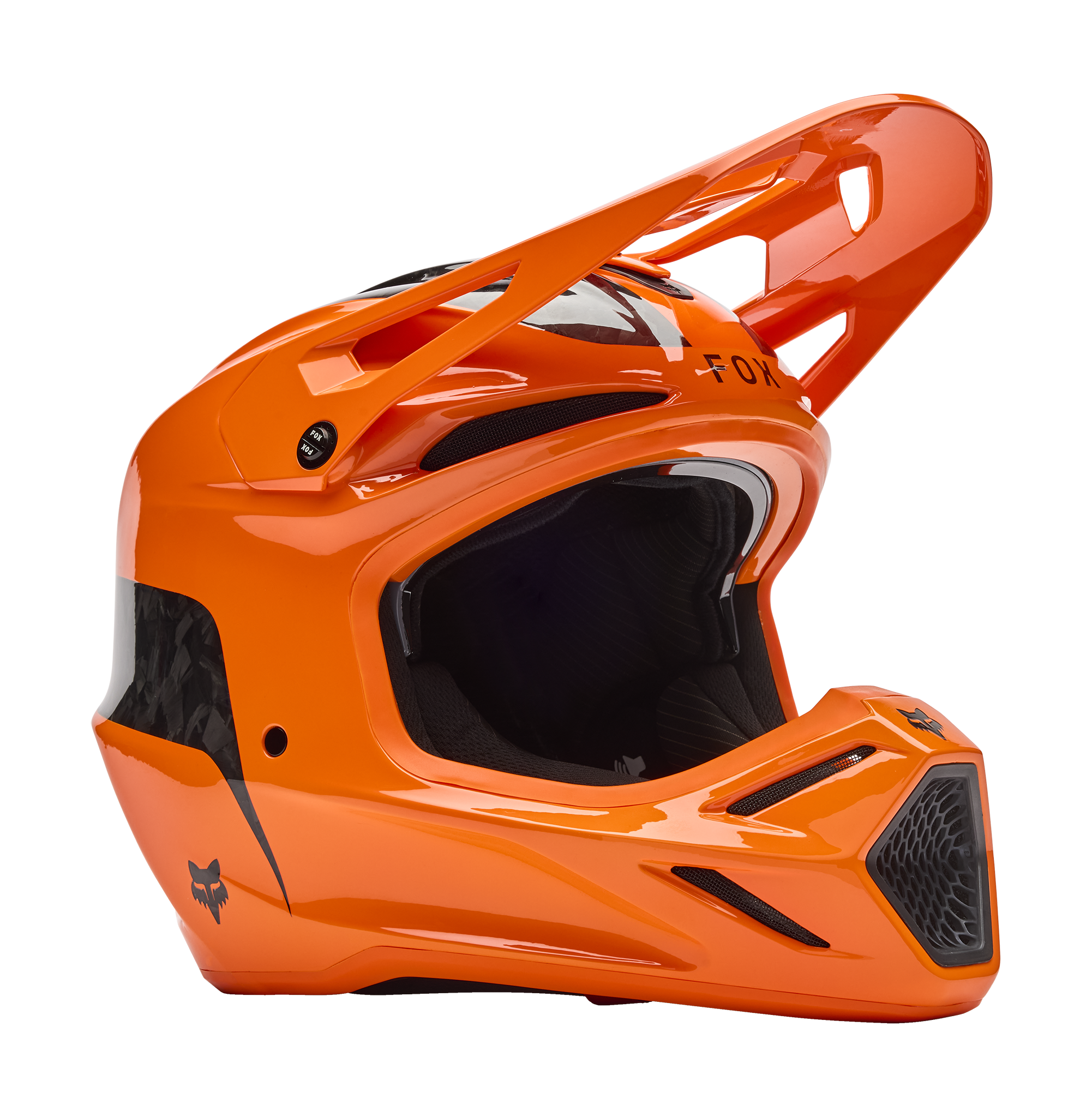 Fox Crosshelm V3 RS Fracture - Fluo Oranje