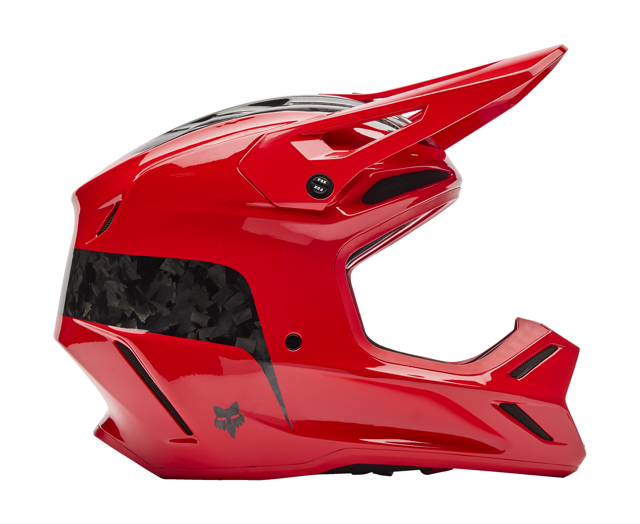 Fox Crosshelm V3 RS Fracture - Fluo Rood