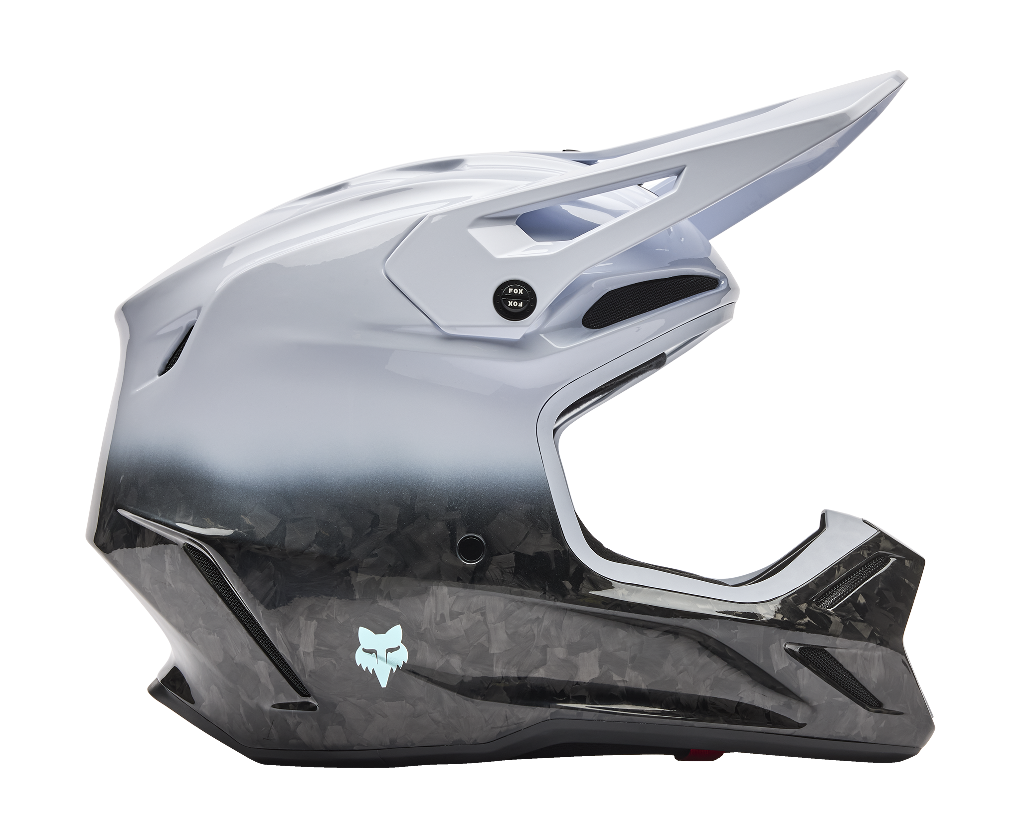 Fox Crosshelm V3 RS Ghost - Wit