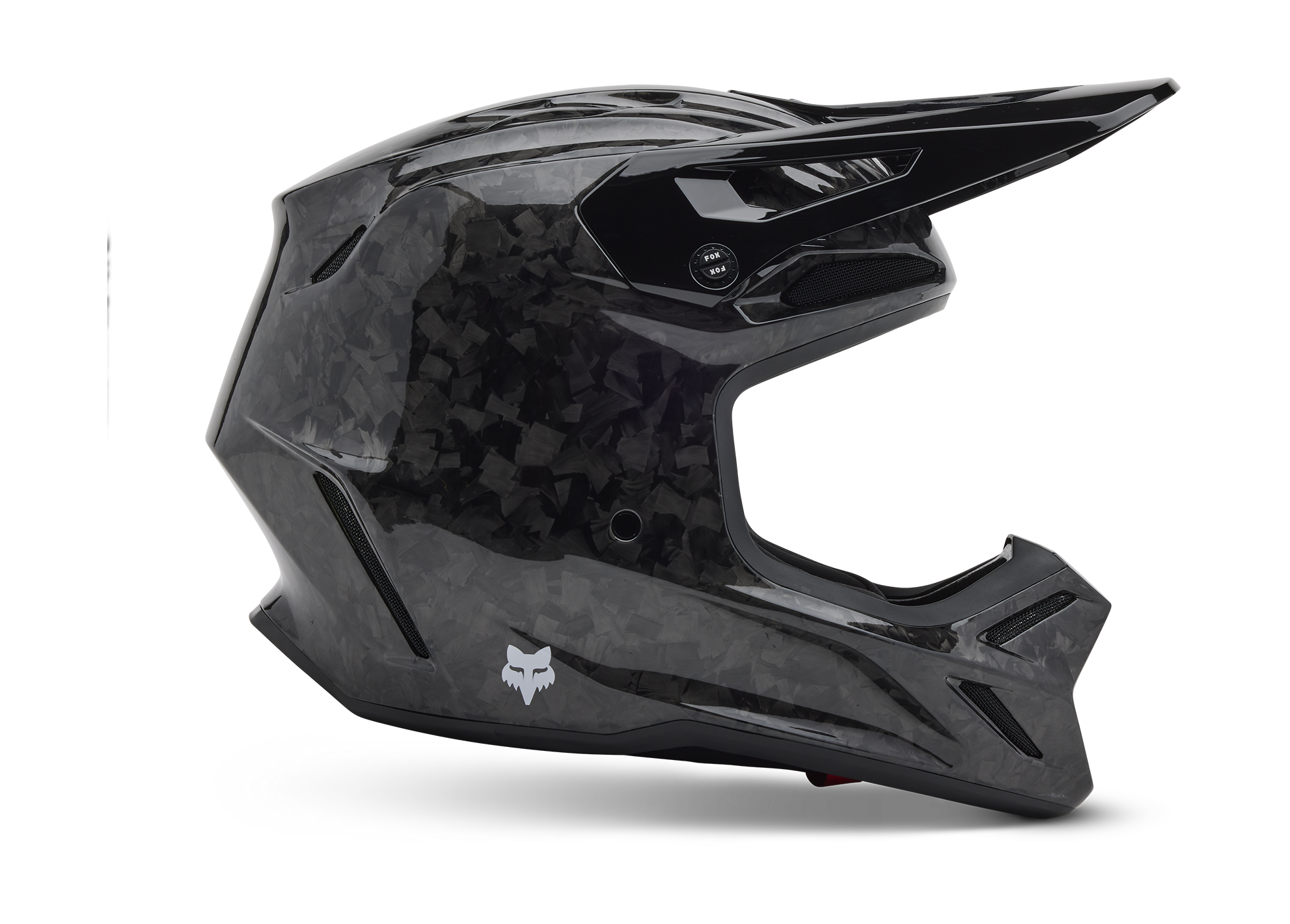 Fox Crosshelm V3 RS Solid - Zwart