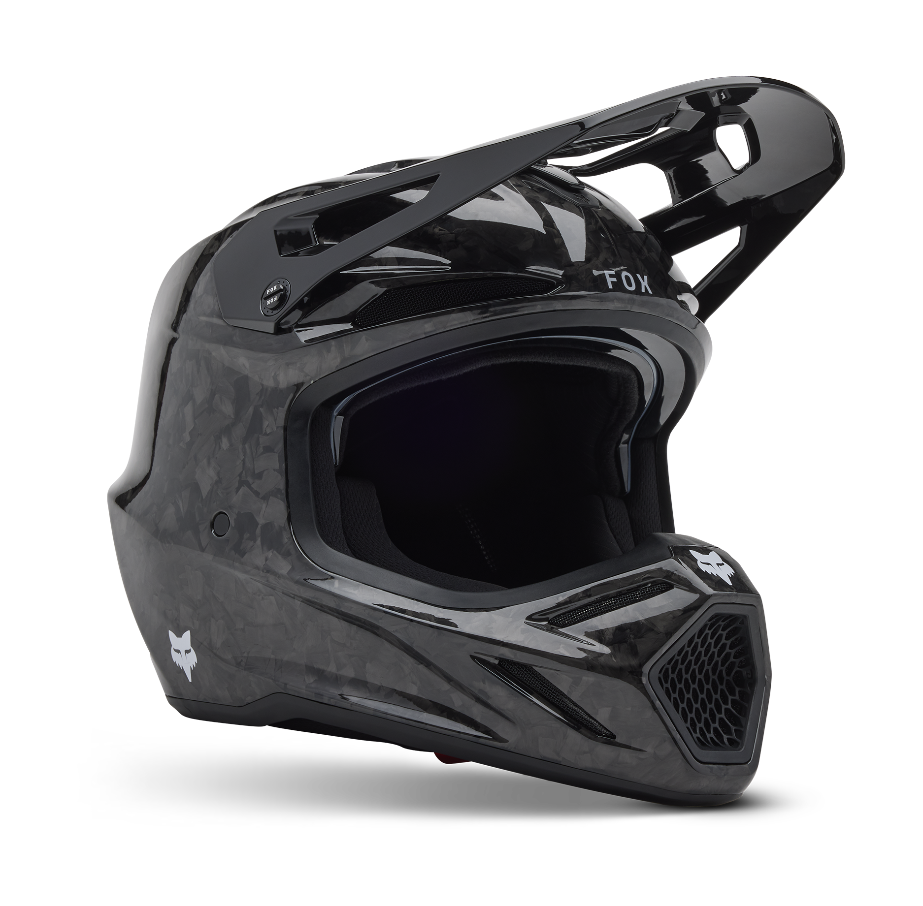 Fox Crosshelm V3 RS Solid - Zwart