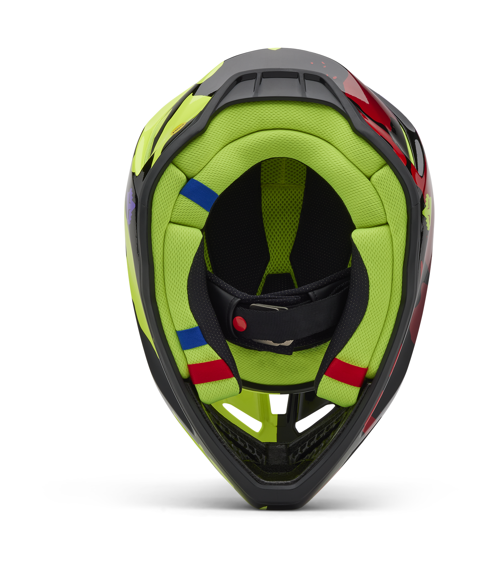 Fox Crosshelm V3 Throttle - Fluo Geel