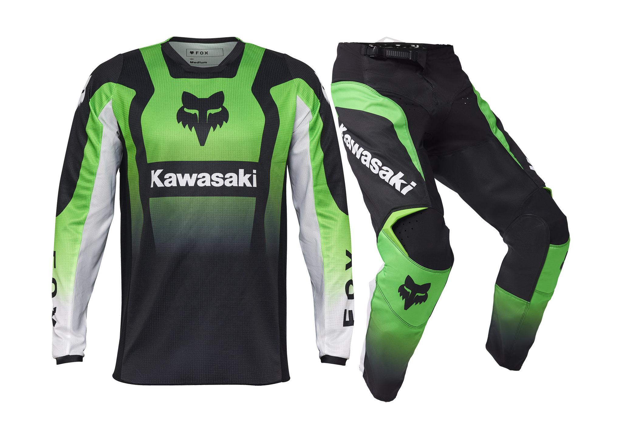 Fox Crosskleding 180 Kawasaki - Fluo Groen