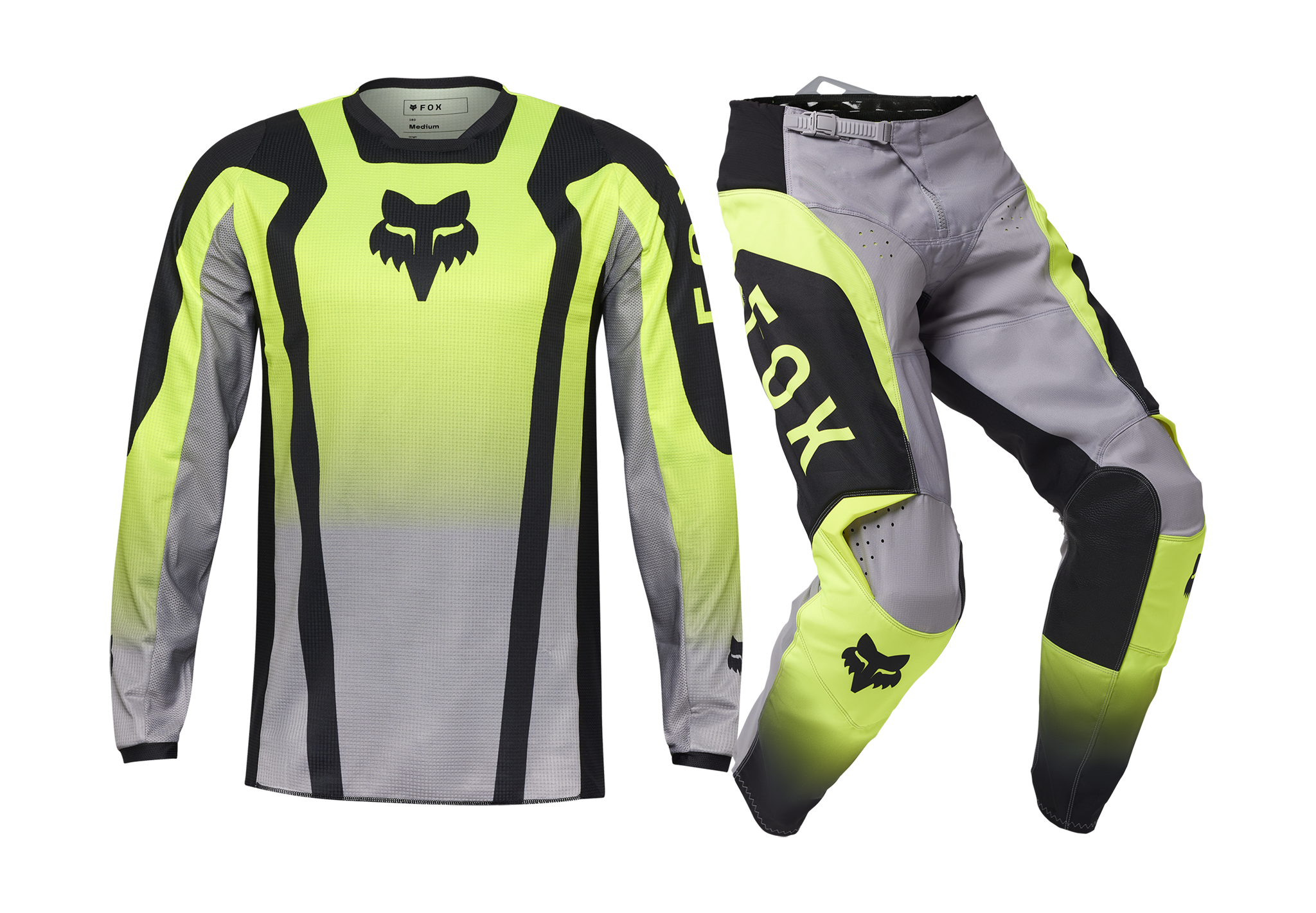 Fox Crosskleding 180 Lean - Fluo Geel
