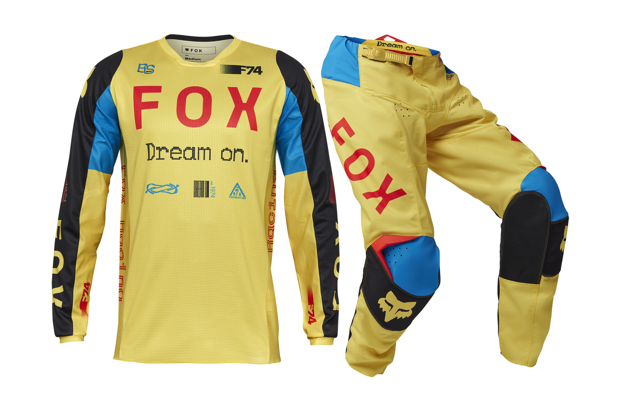 Fox Crosskleding 180 Race Spec - Geel