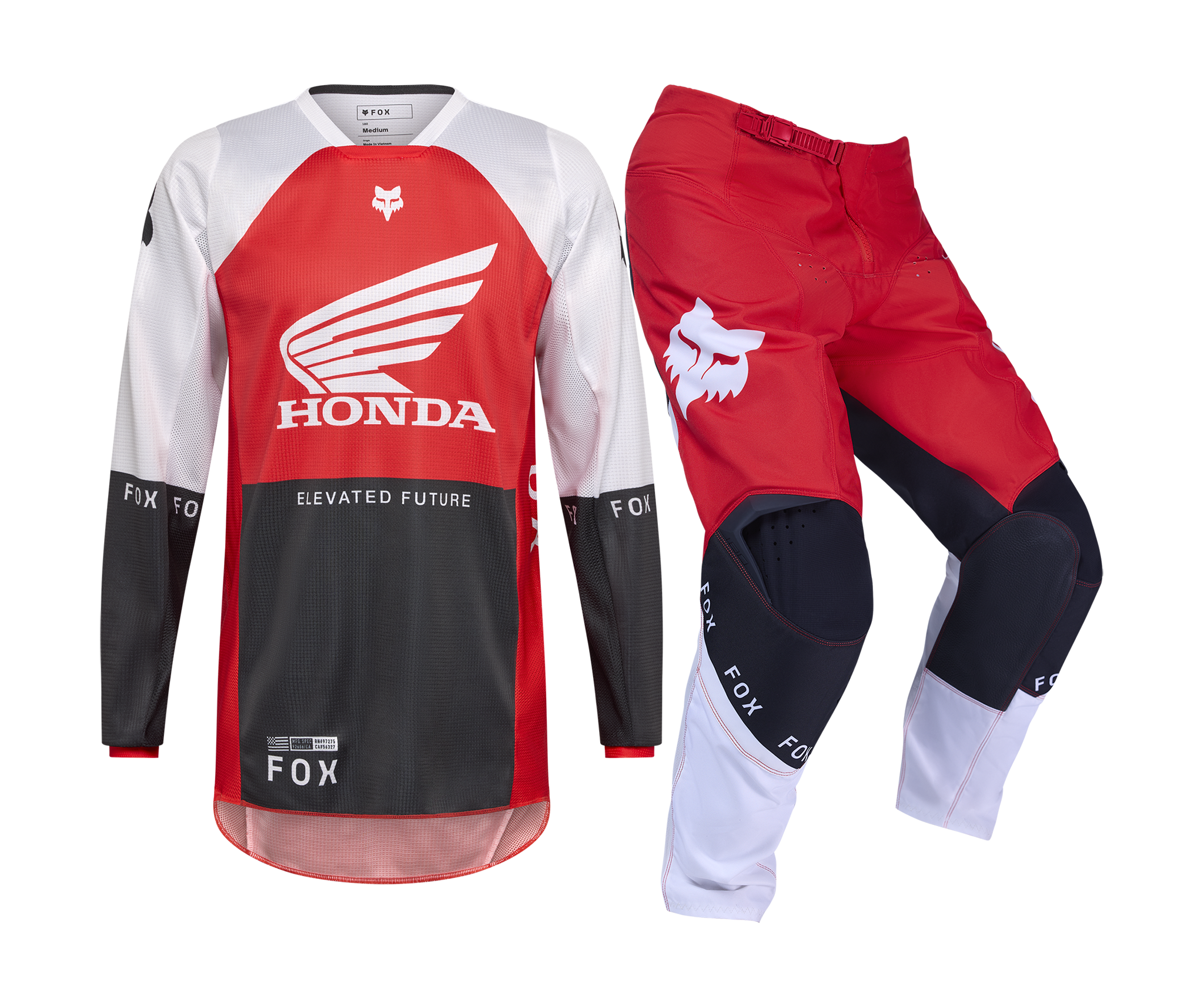 Fox Crosskleding 2026 180 Honda - Fluo Rood