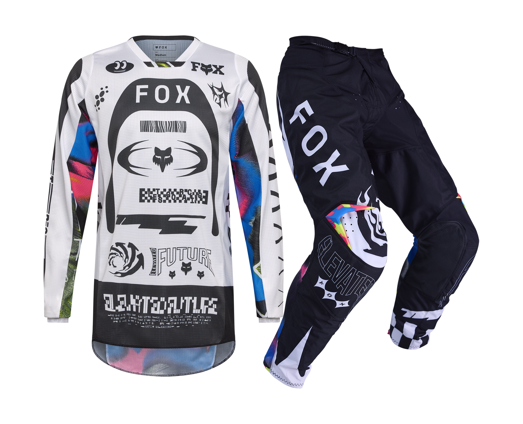 Fox Crosskleding 2026 180 Image Cosmo - Wit / Zwart