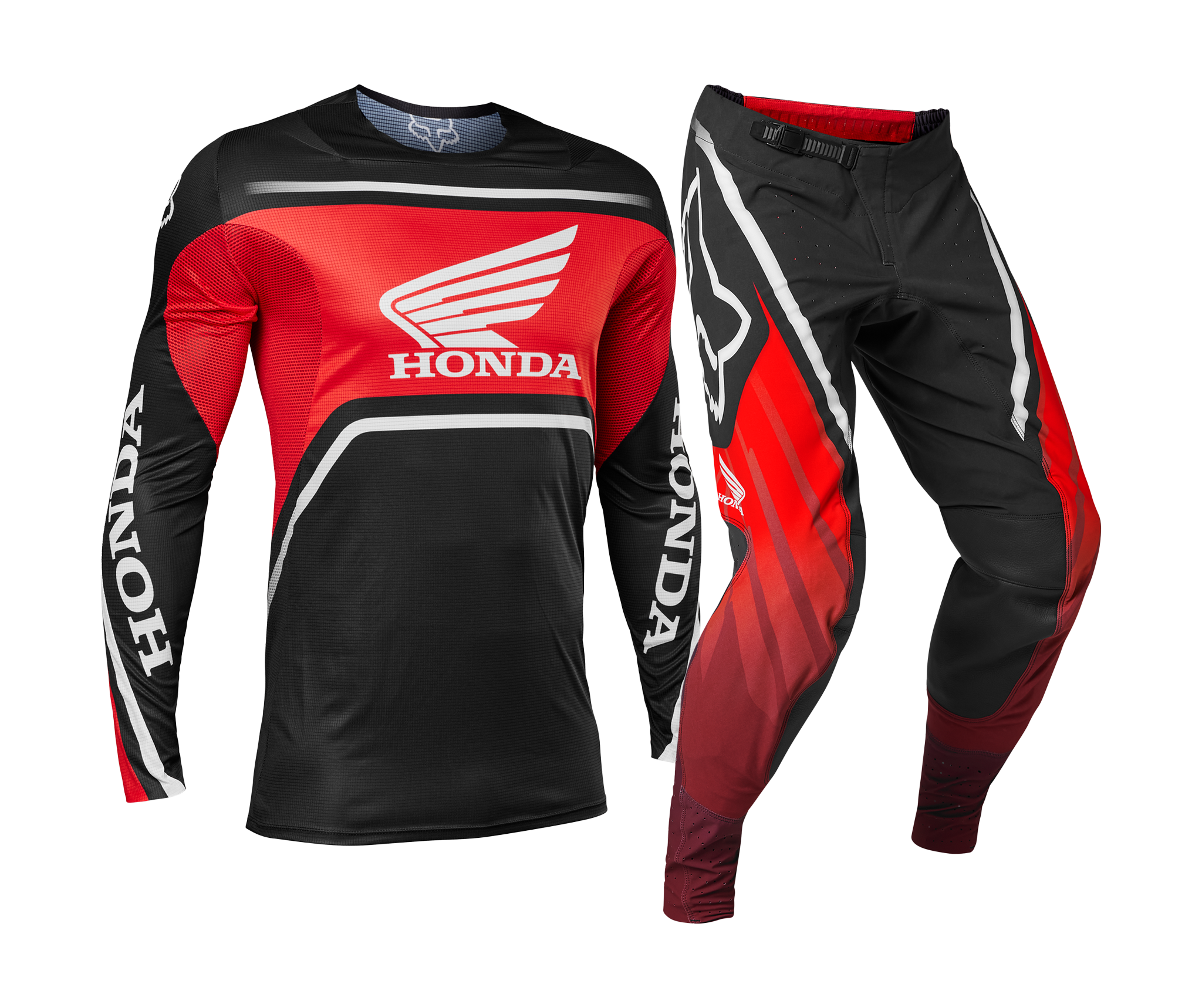 Fox Crosskleding Flexair Honda - Rood / Zwart / Wit