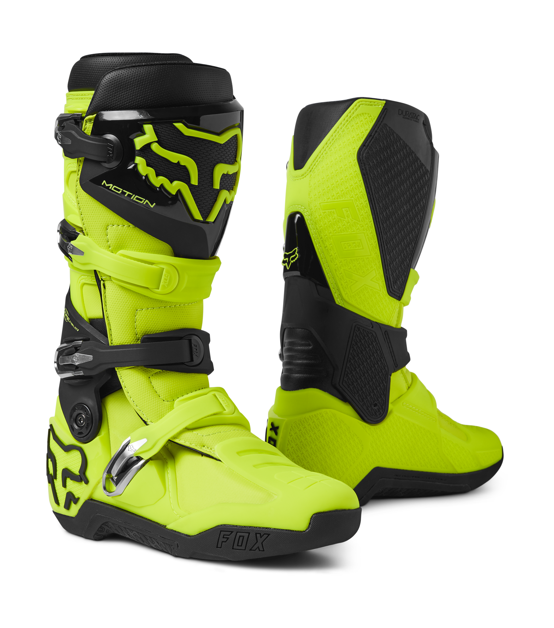 Fox Crosslaarzen Instinct - Fluo Geel