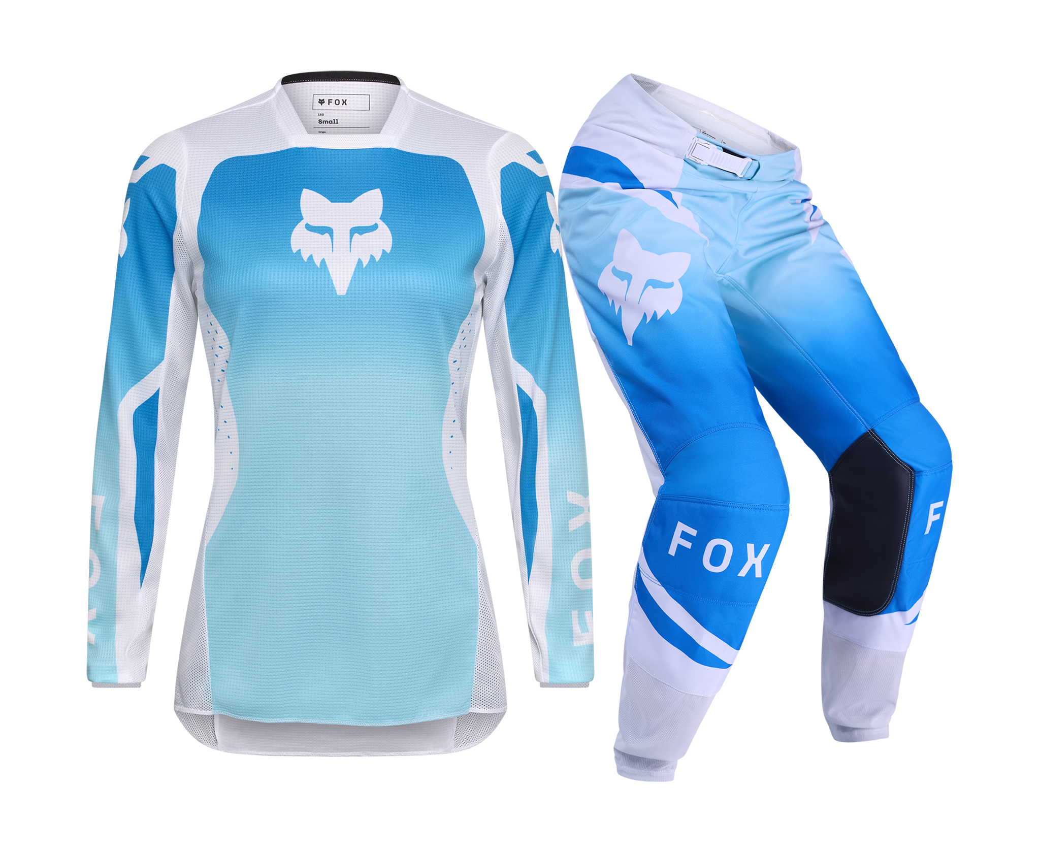 Fox Dames Crosskleding 2026 180 Shield - Wit / Blauw