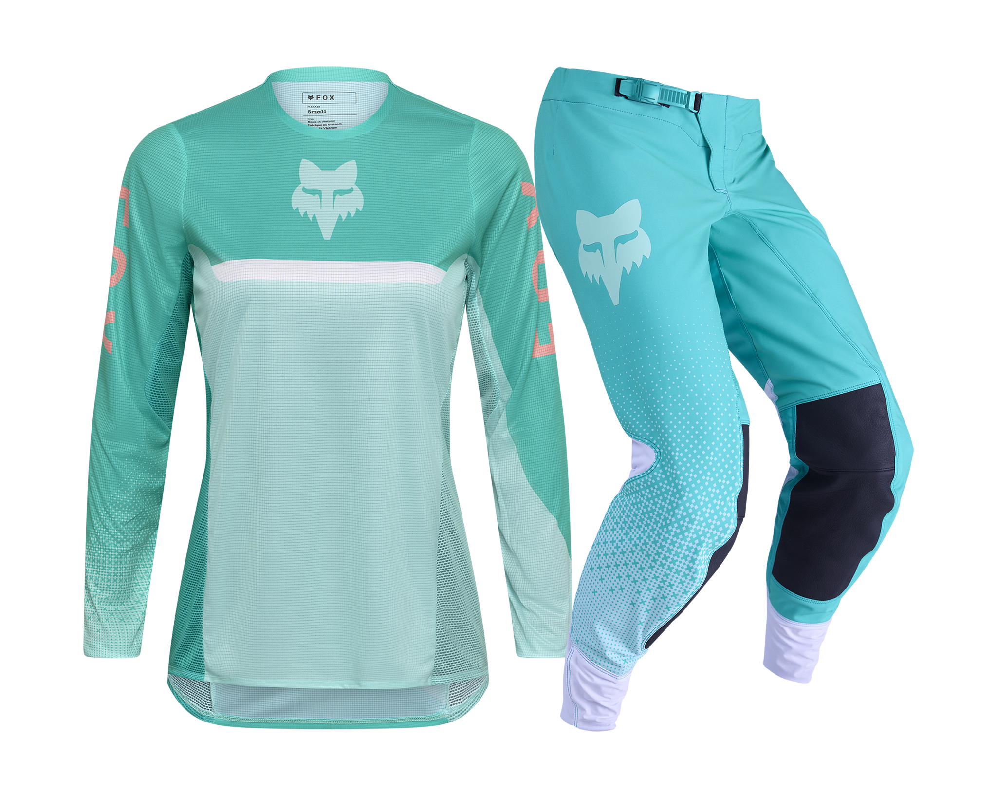 Fox Dames Crosskleding 2026 Flexair Fracture - Aqua