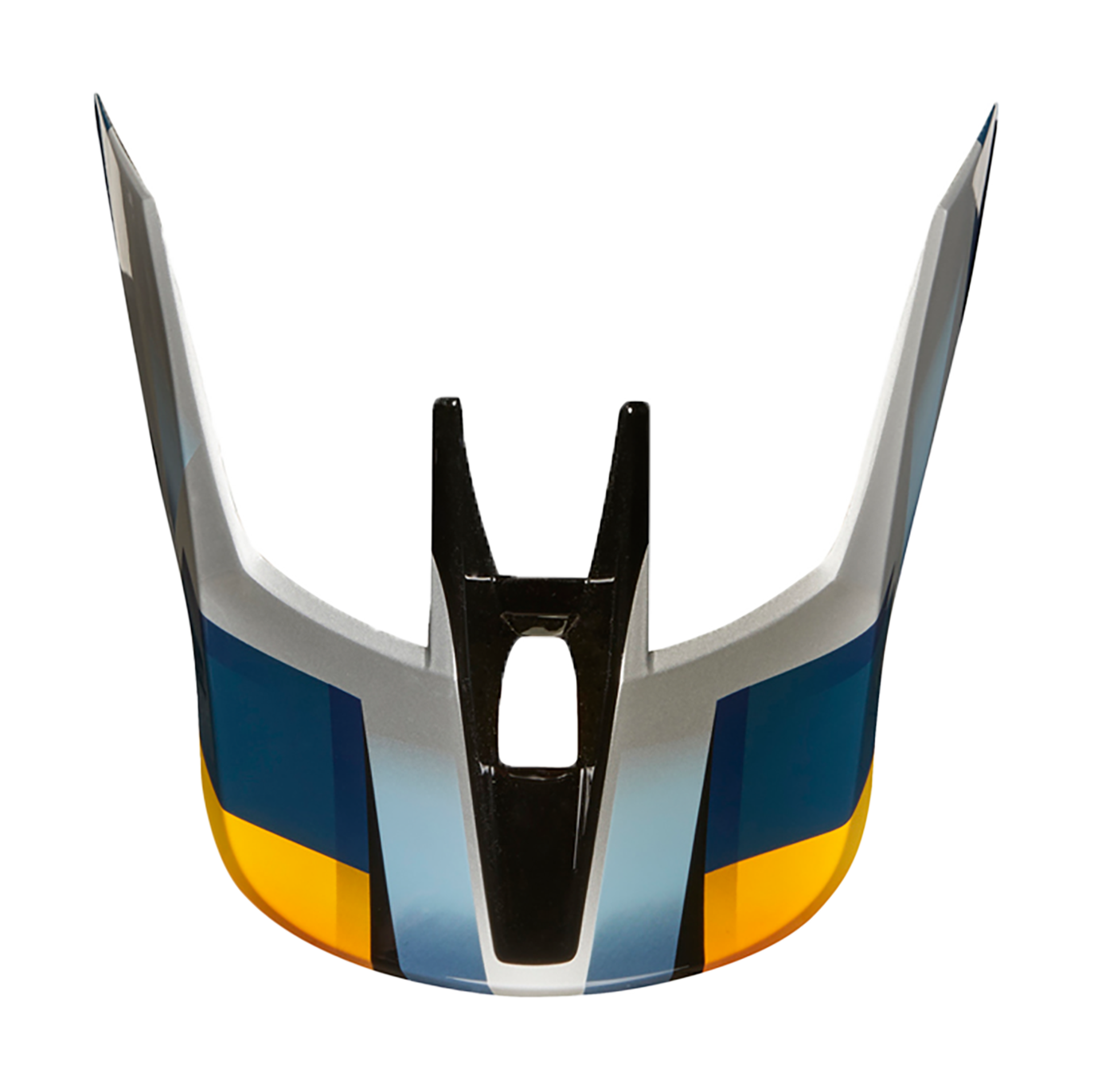 Fox Helmklep V3 Motif - Blauw / Zilver