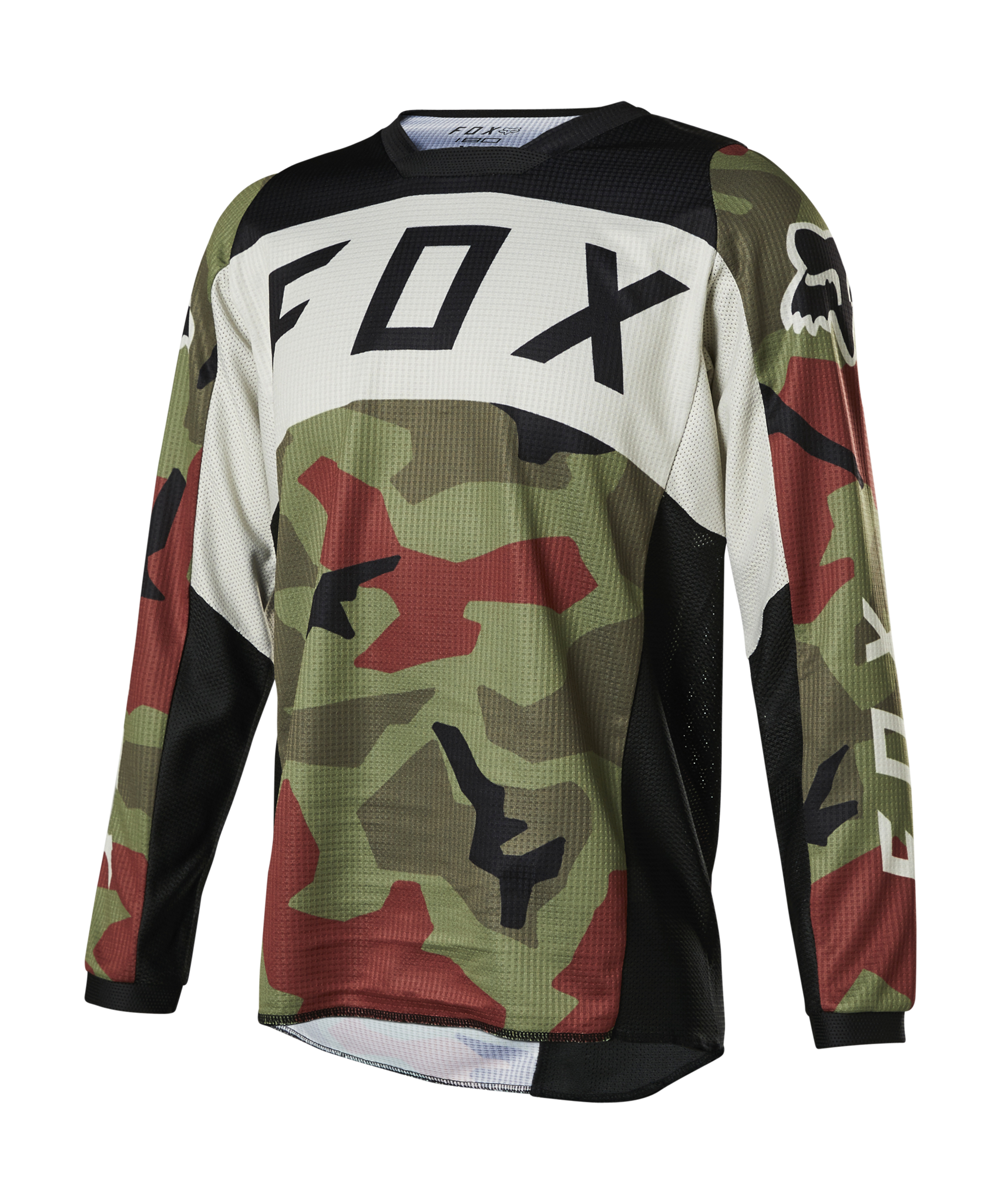 Fox Kinder Cross Shirt 180 Bnkr - Groen Camo