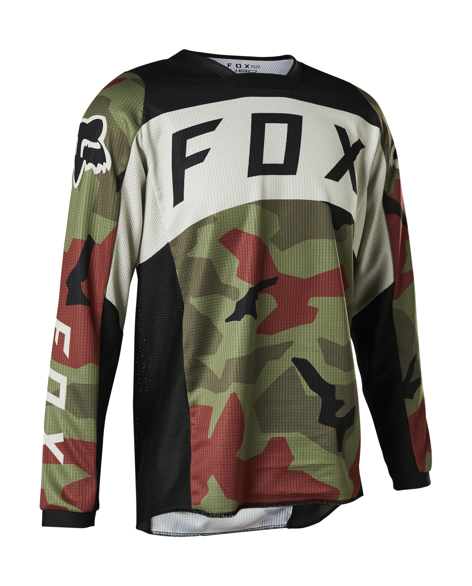 Fox Kinder Cross Shirt 180 Bnkr - Groen Camo