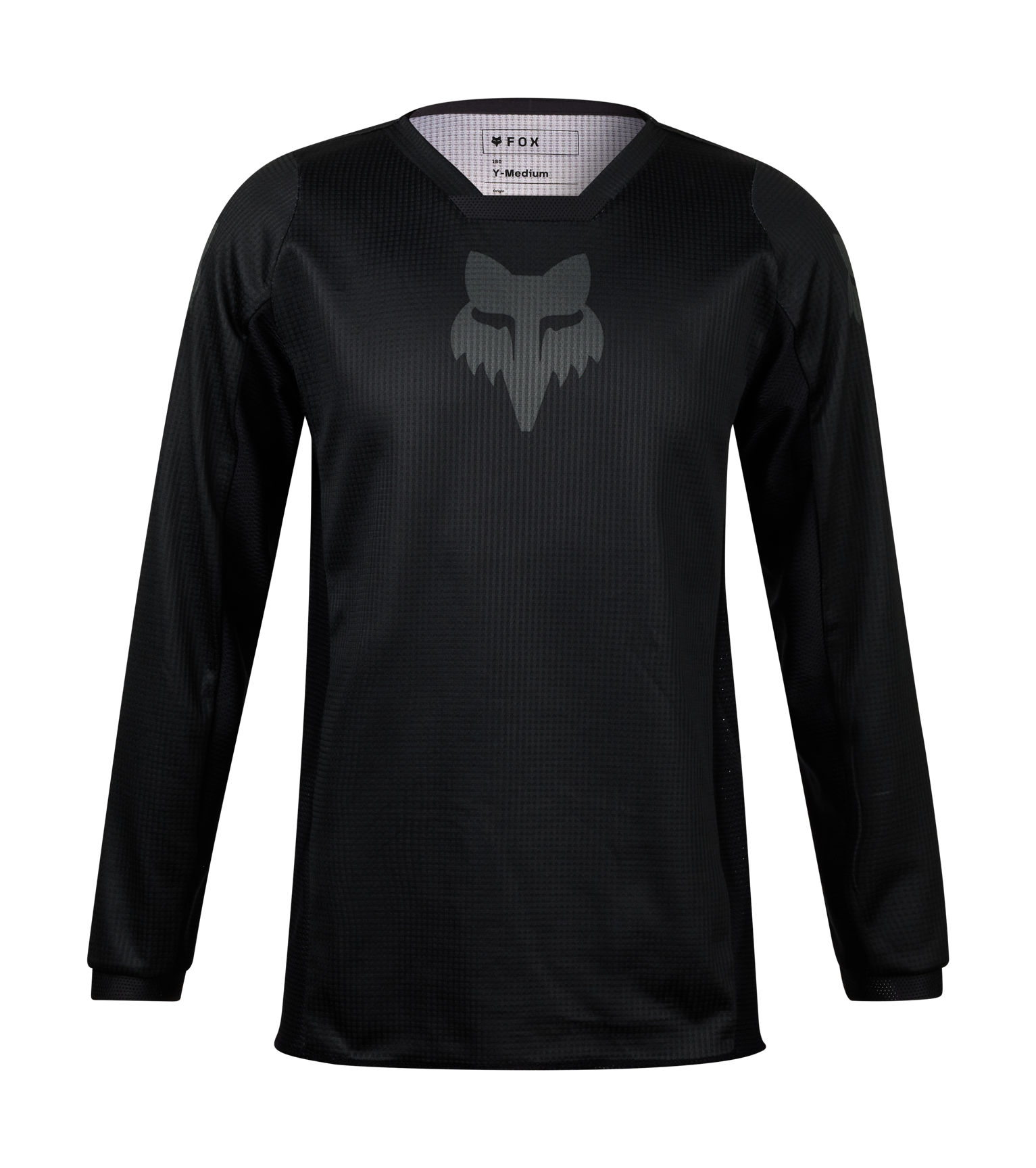 Fox Kinder Cross Shirt 2026 180 Blackout - Zwart