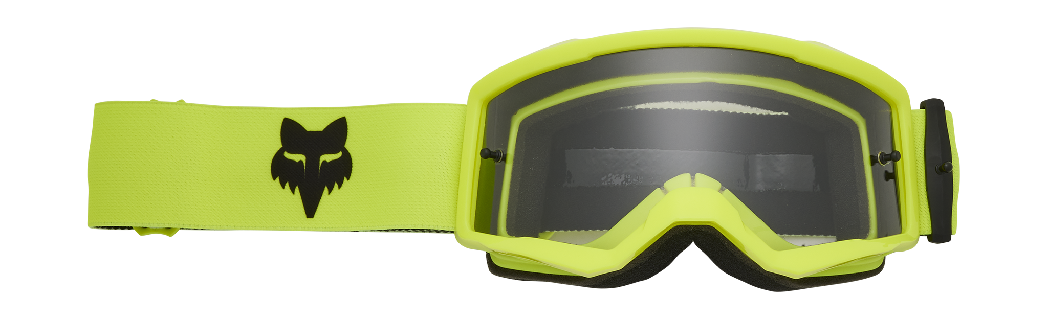 Fox Kinder Crossbril Main II Core - Fluo Geel - Clear Lens