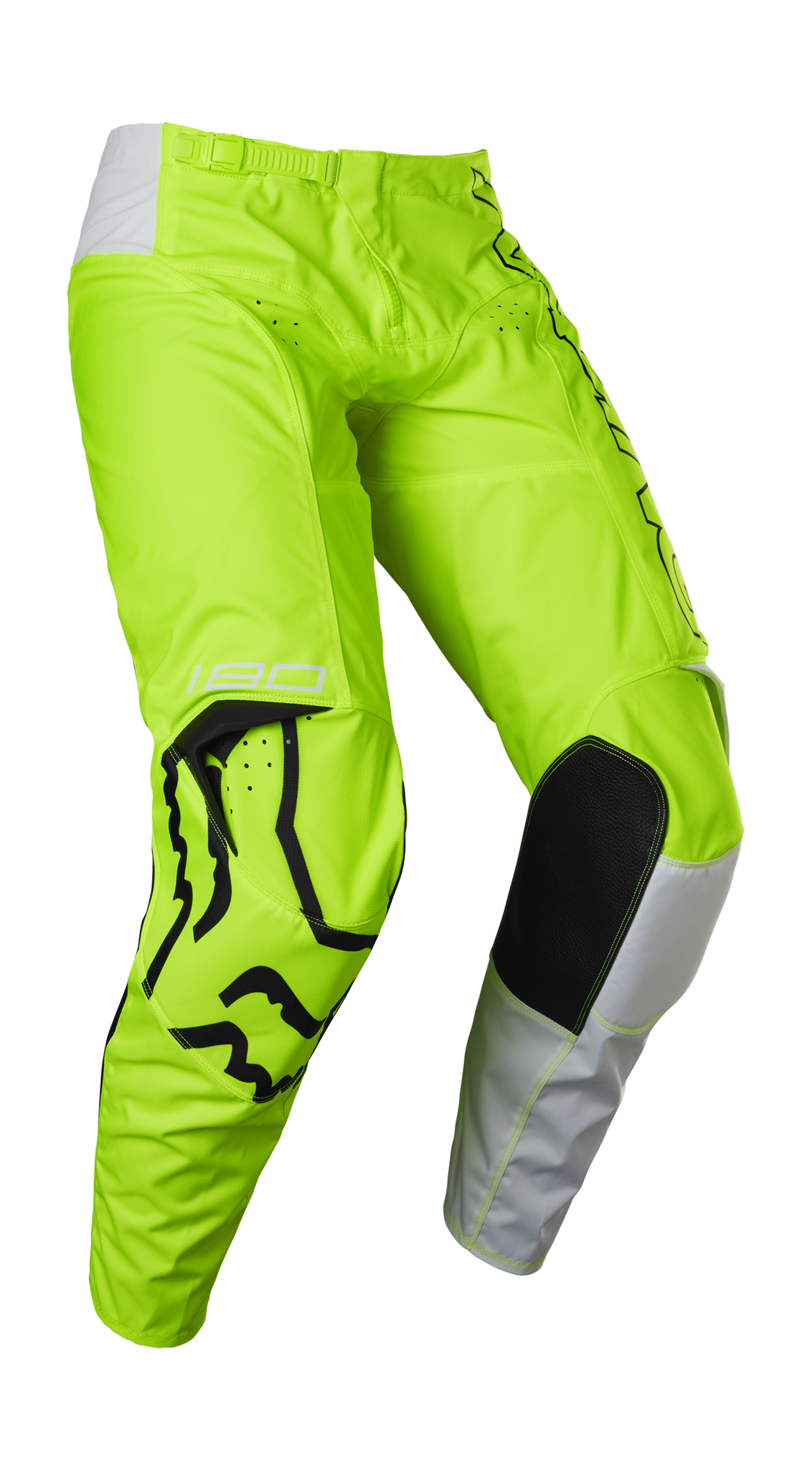 Fox Kinder Crossbroek 180 Skew - Fluo Geel