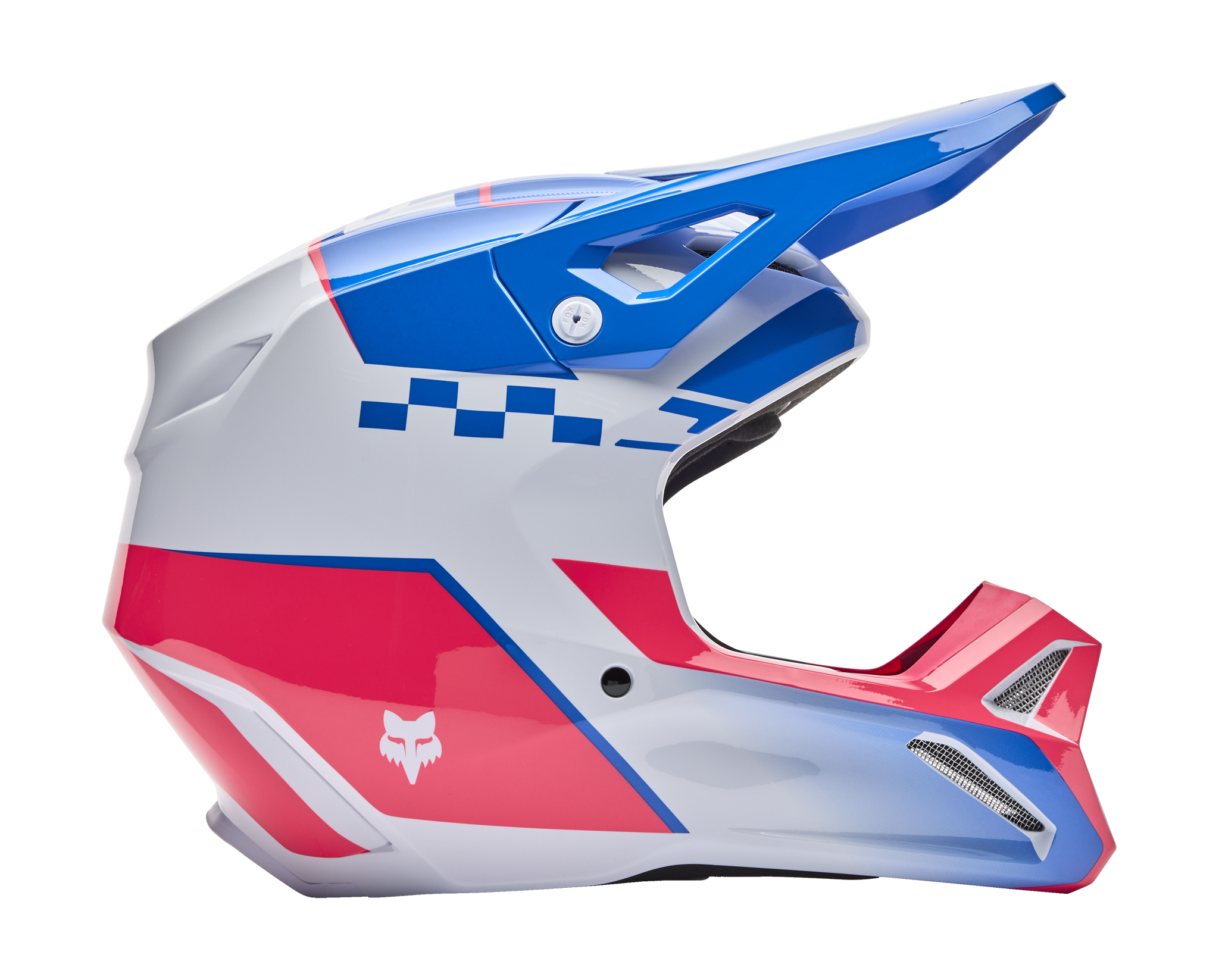 Fox Kinder Crosshelm V1 Collect - Blauw / Roze