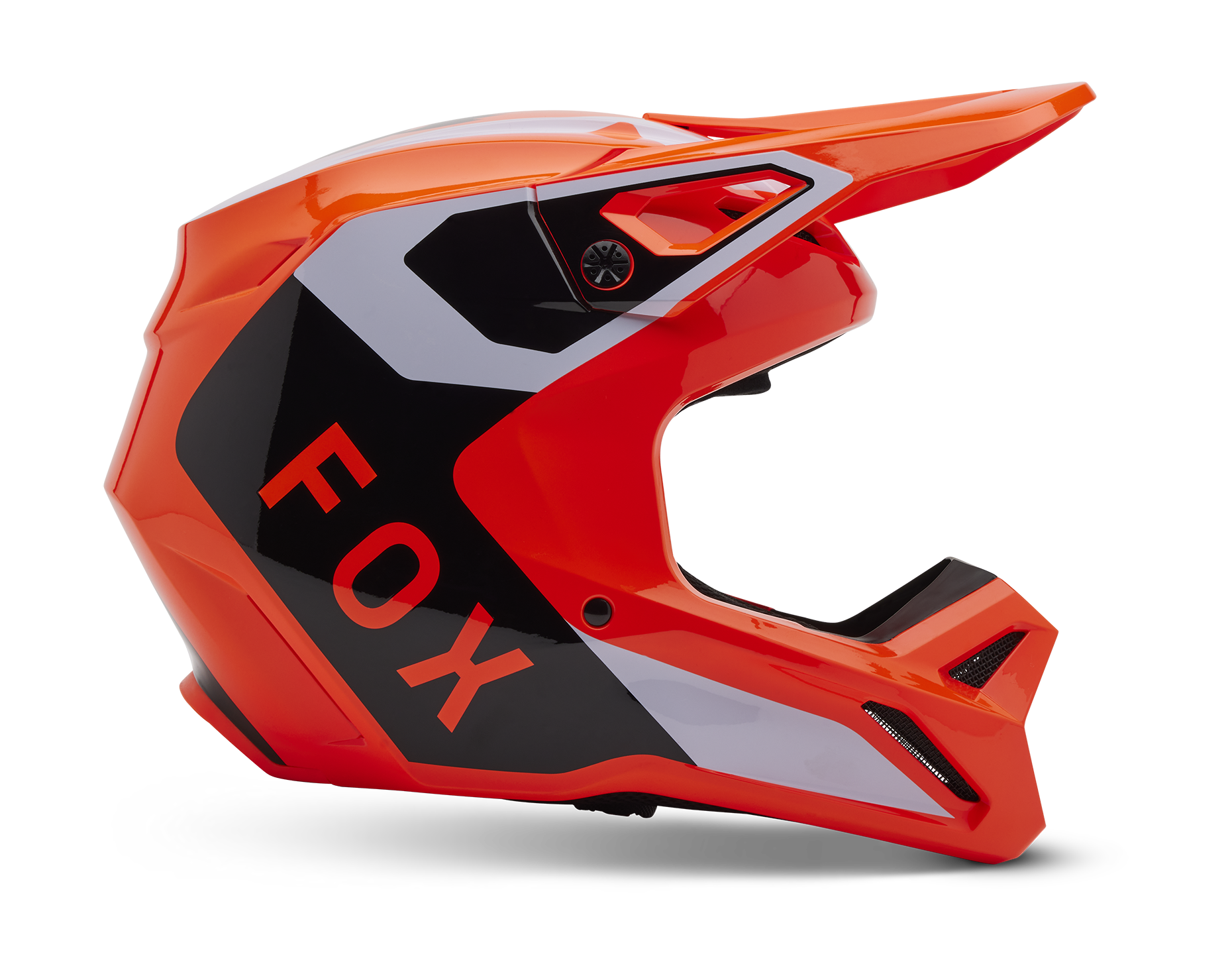Fox Kinder Crosshelm V1 Lean - Fluo Oranje