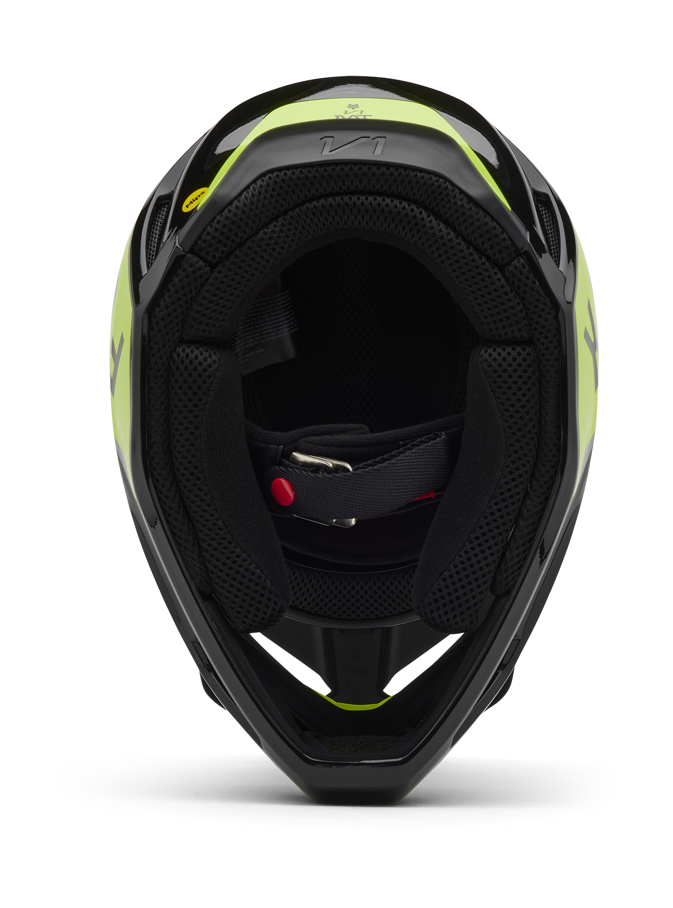 Fox Kinder Crosshelm V1 Lean - Grijs / Geel