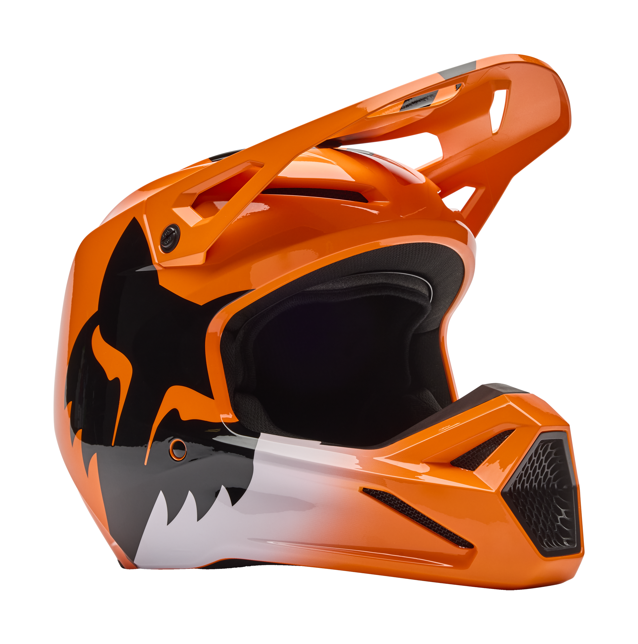 Fox Kinder Crosshelm V1 Shield - Fluo Oranje