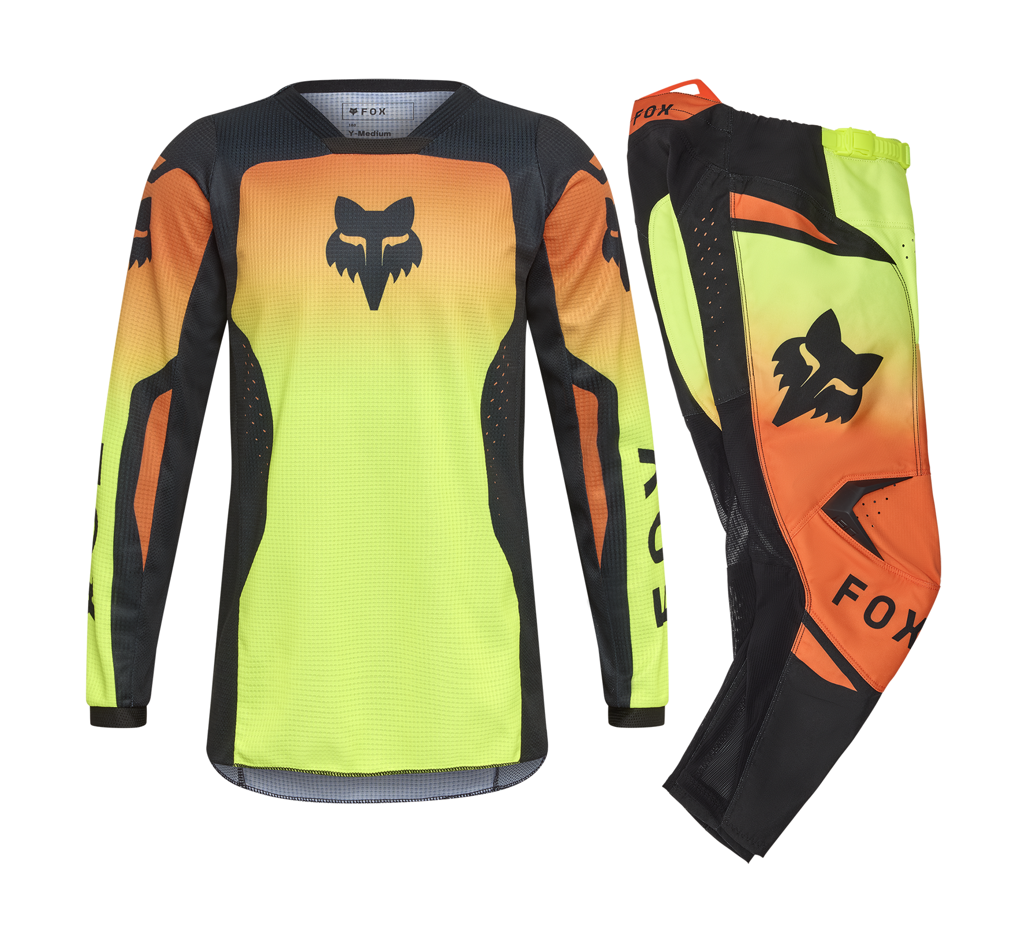 Fox Kinder Crosskleding 2026 180 Shield - Fluo Geel