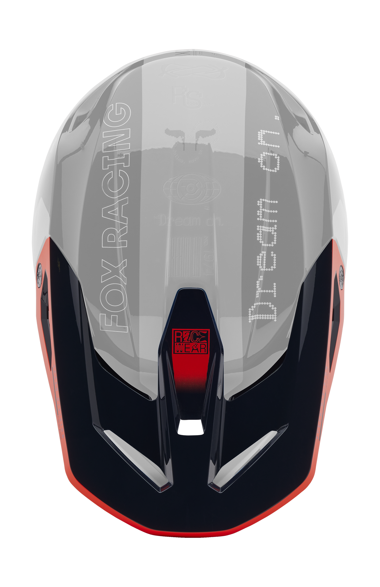 Fox Kinder Helmklep V1 Race Spec - Midnight