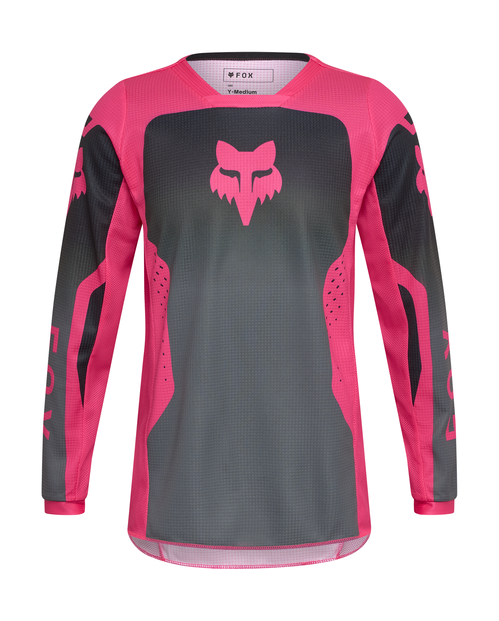 Fox Meisjes Cross Shirt 2026 180 Shield - Zwart / Roze