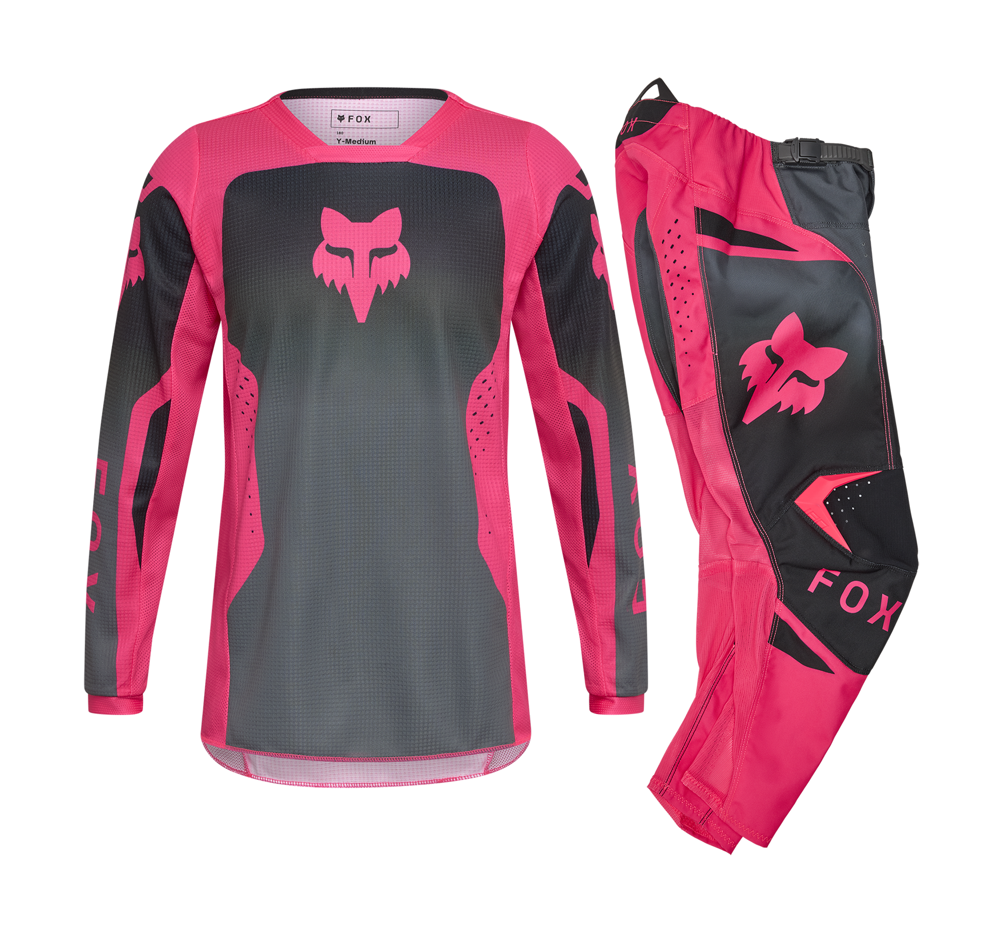 Fox Meisjes Crosskleding 2026 180 Shield - Zwart / Roze