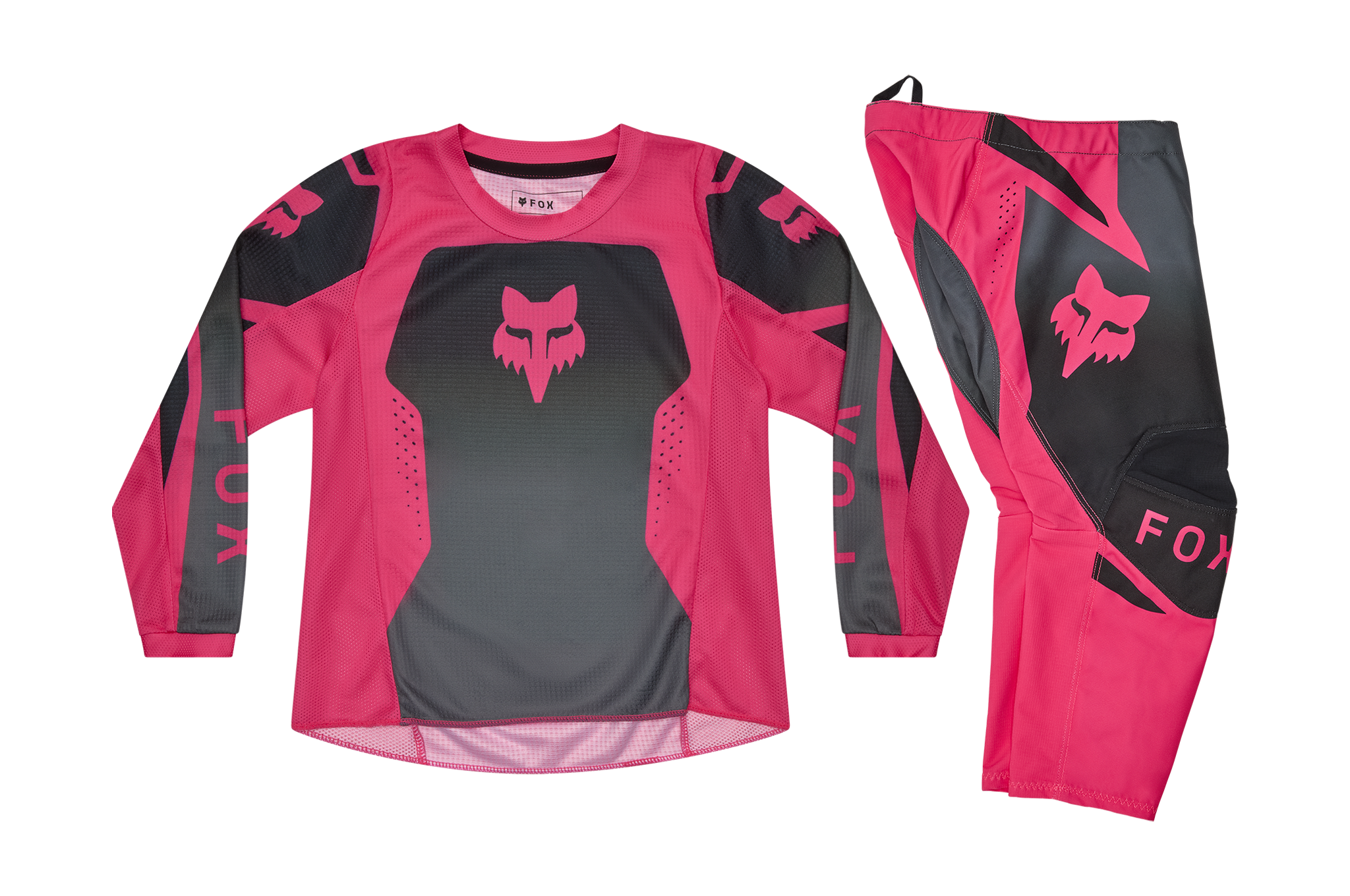 Fox Meisjes Mini Crosskleding 2026 180 Shield - Zwart / Roze