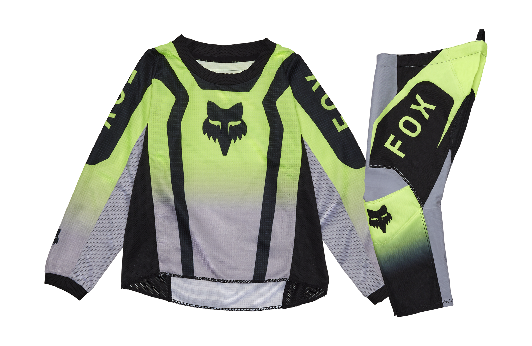 Fox Mini Crosskleding 180 Lean - Fluo Geel