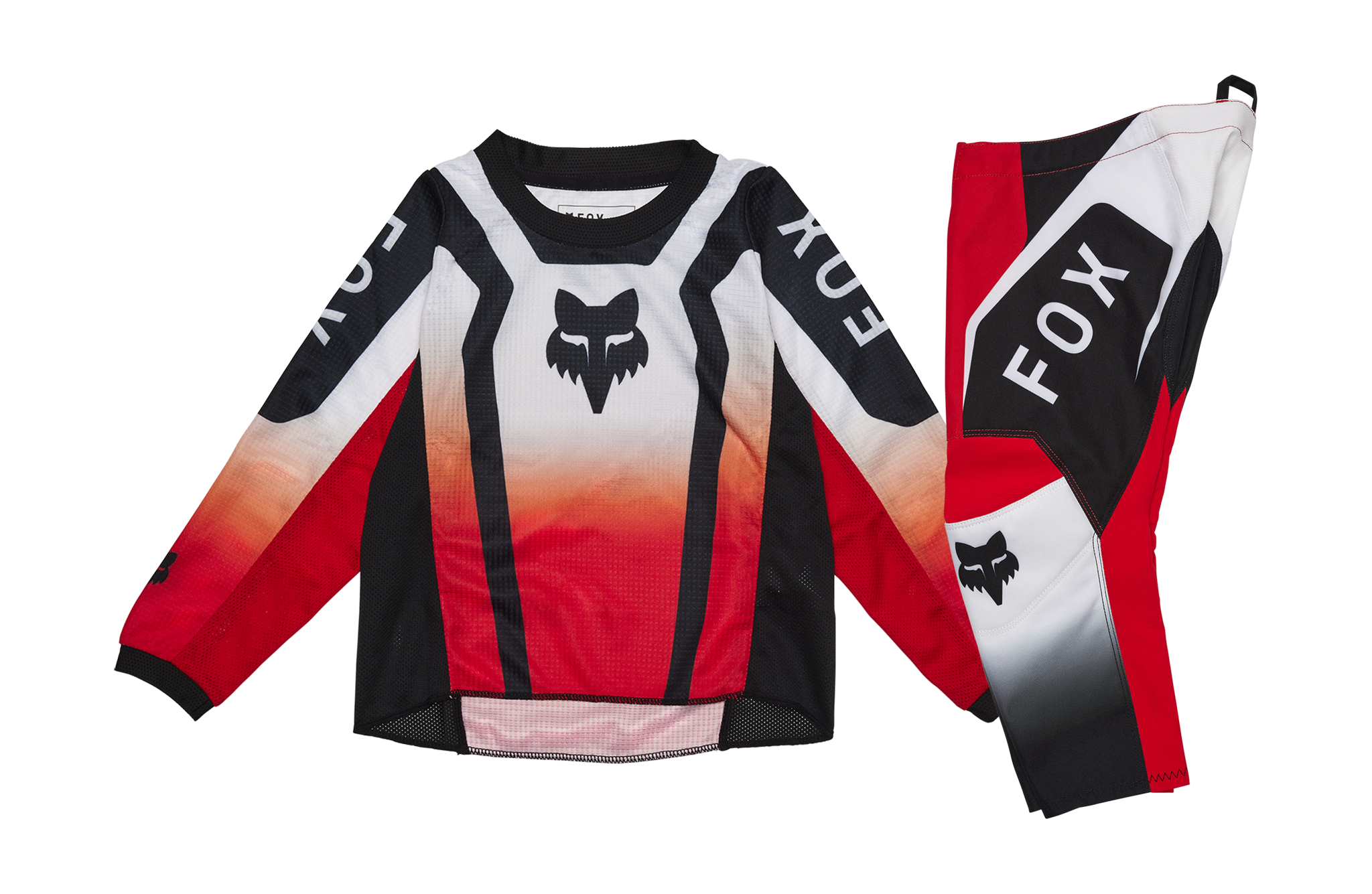 Fox Mini Crosskleding 180 Lean - Fluo Rood