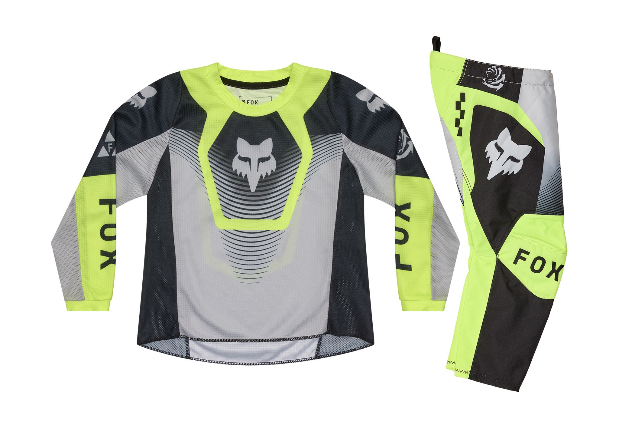 Fox Mini Crosskleding 2026 180 Collect - Grijs / Geel