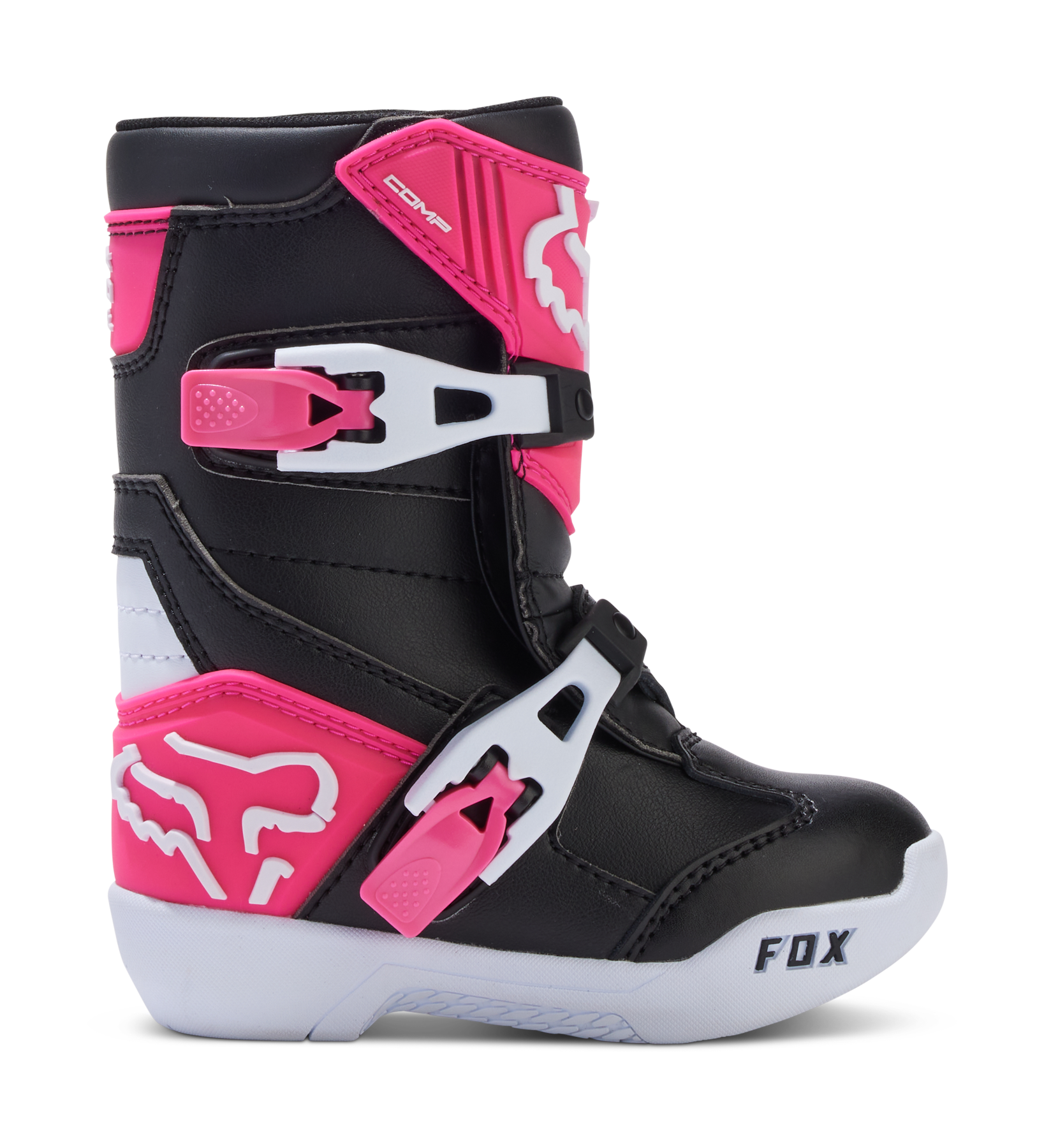 Fox Mini Crosslaarzen Comp - Zwart / Roze