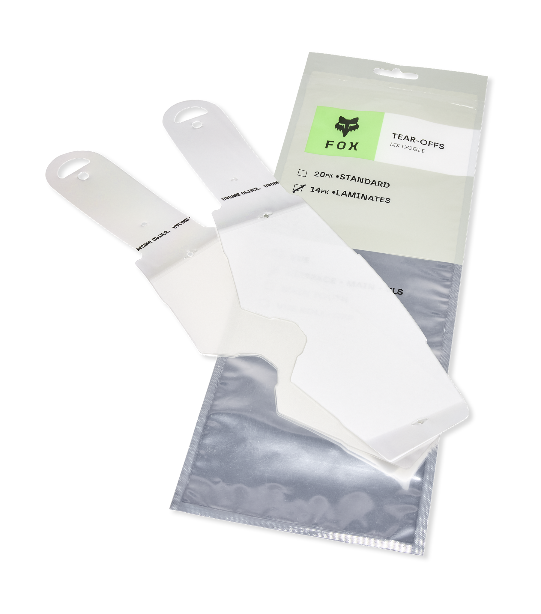 Fox Tear-Offs Laminated Airspace II / Main II