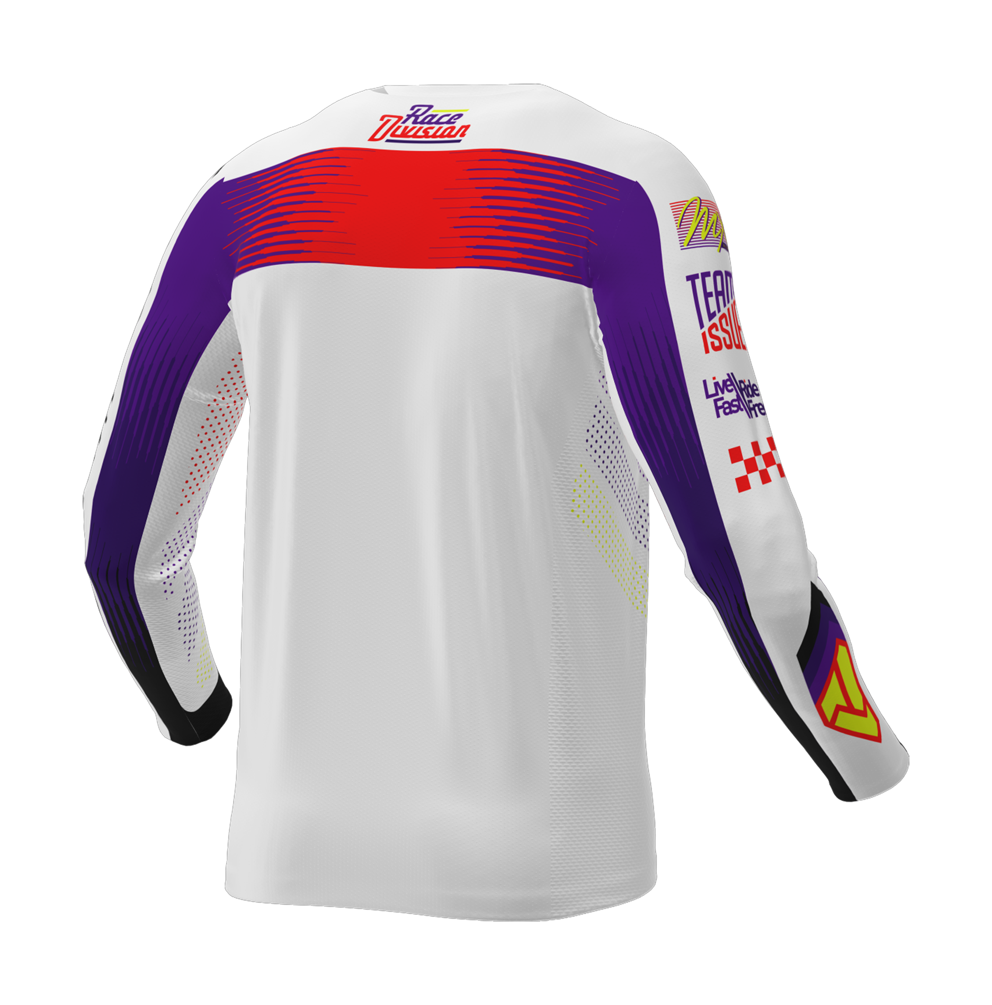 FXR Cross Shirt 2026 Podium Gladiator - Wit / Paars / Rood