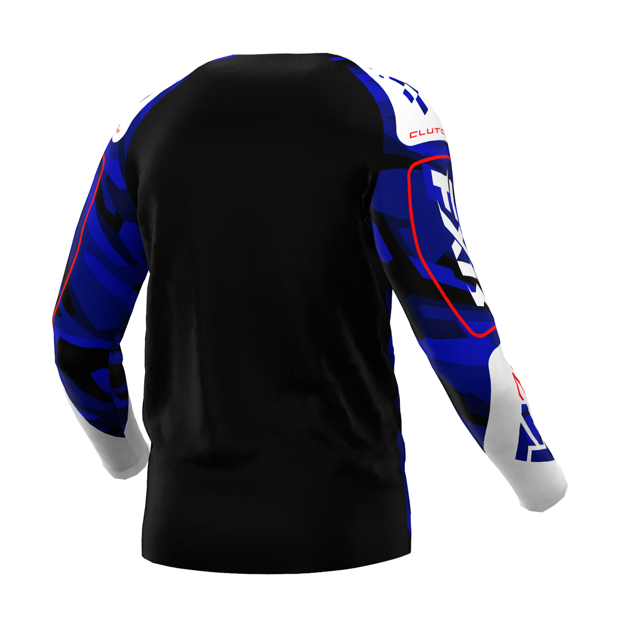 FXR Cross Shirt Clutch - Blauw Camo / Rood