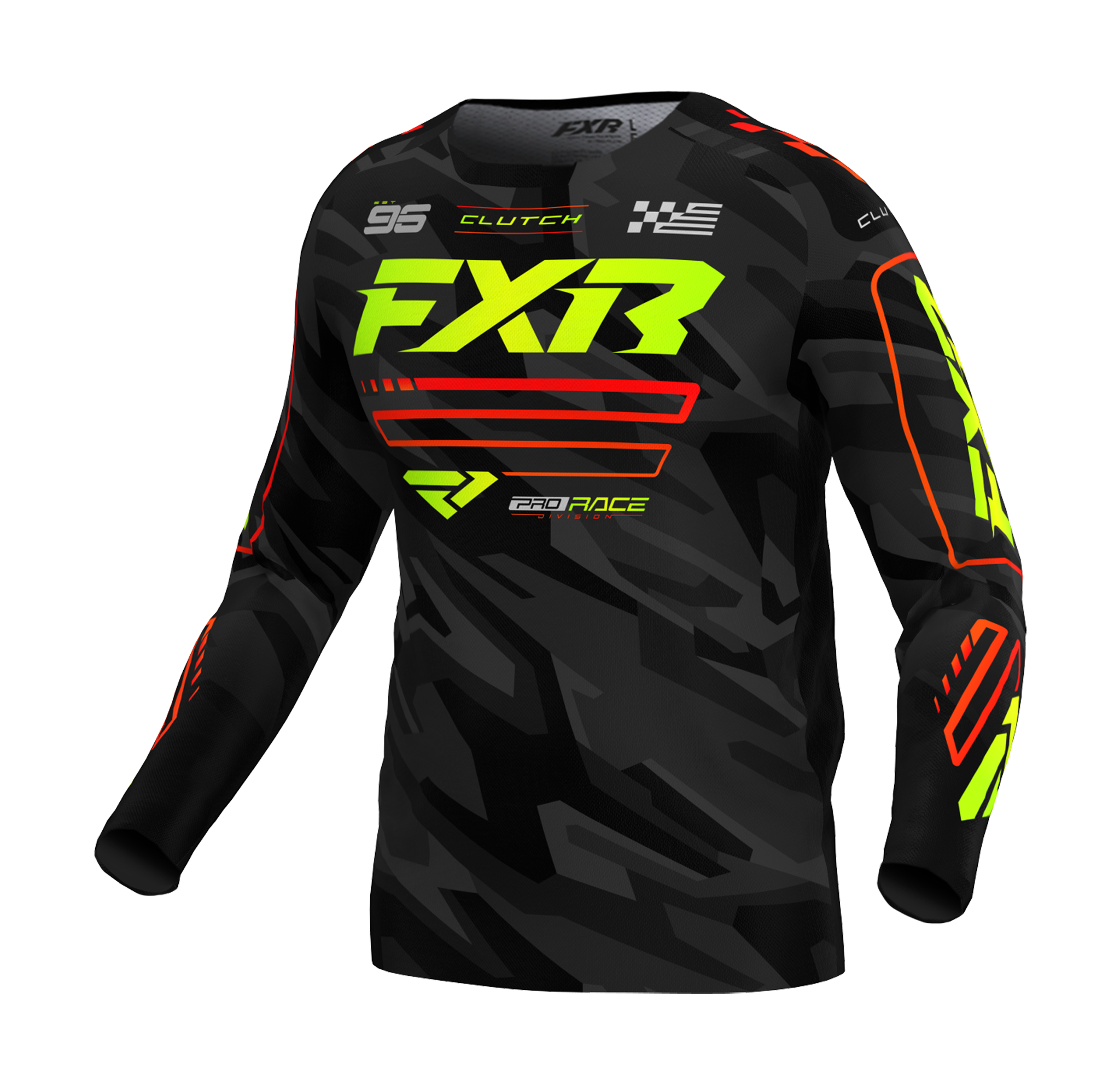 FXR Cross Shirt Clutch - Nuke / HiVis / Camo