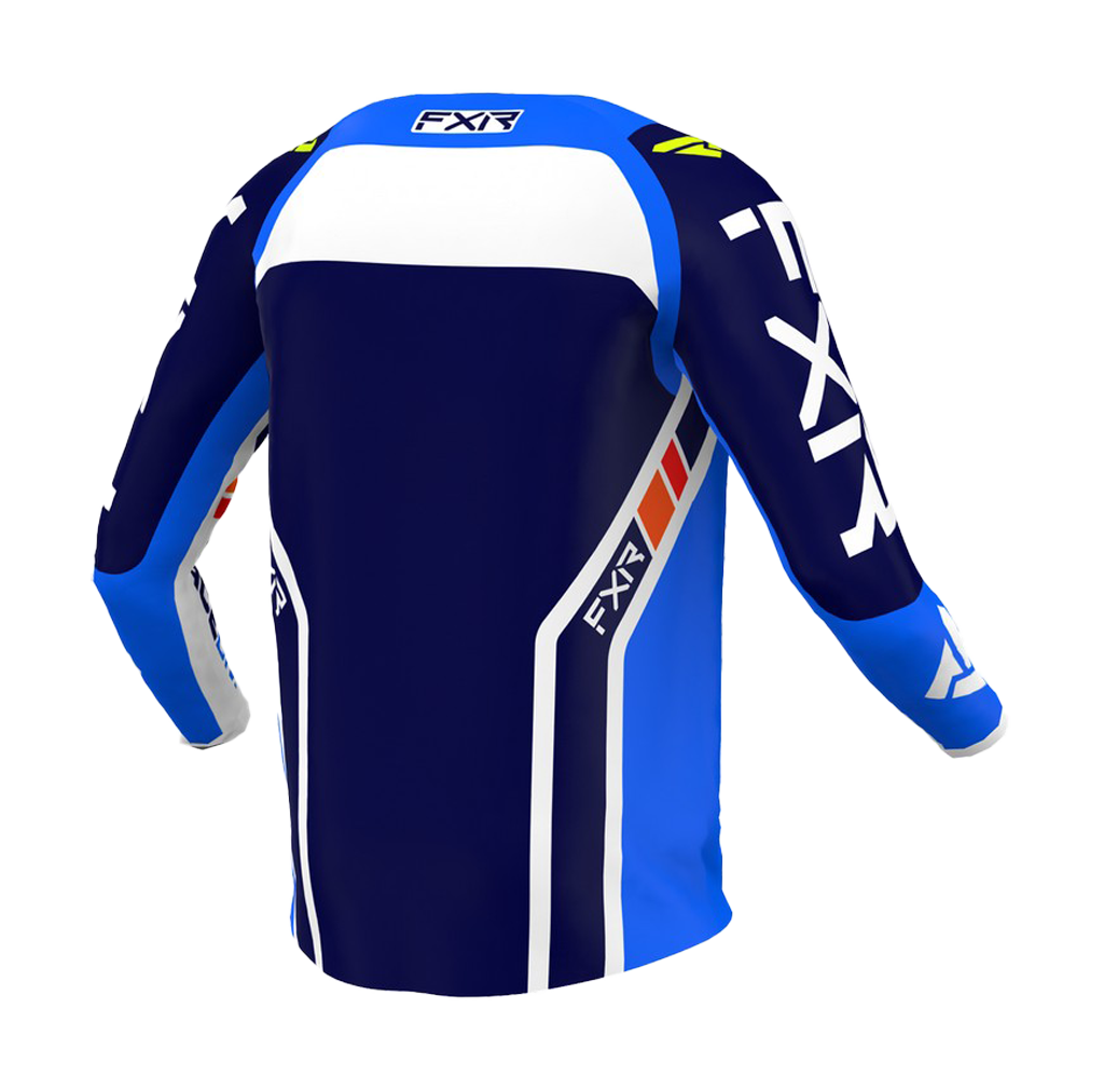 FXR Cross Shirt Clutch Pro - Cobalt Blauw / Wit / Navy
