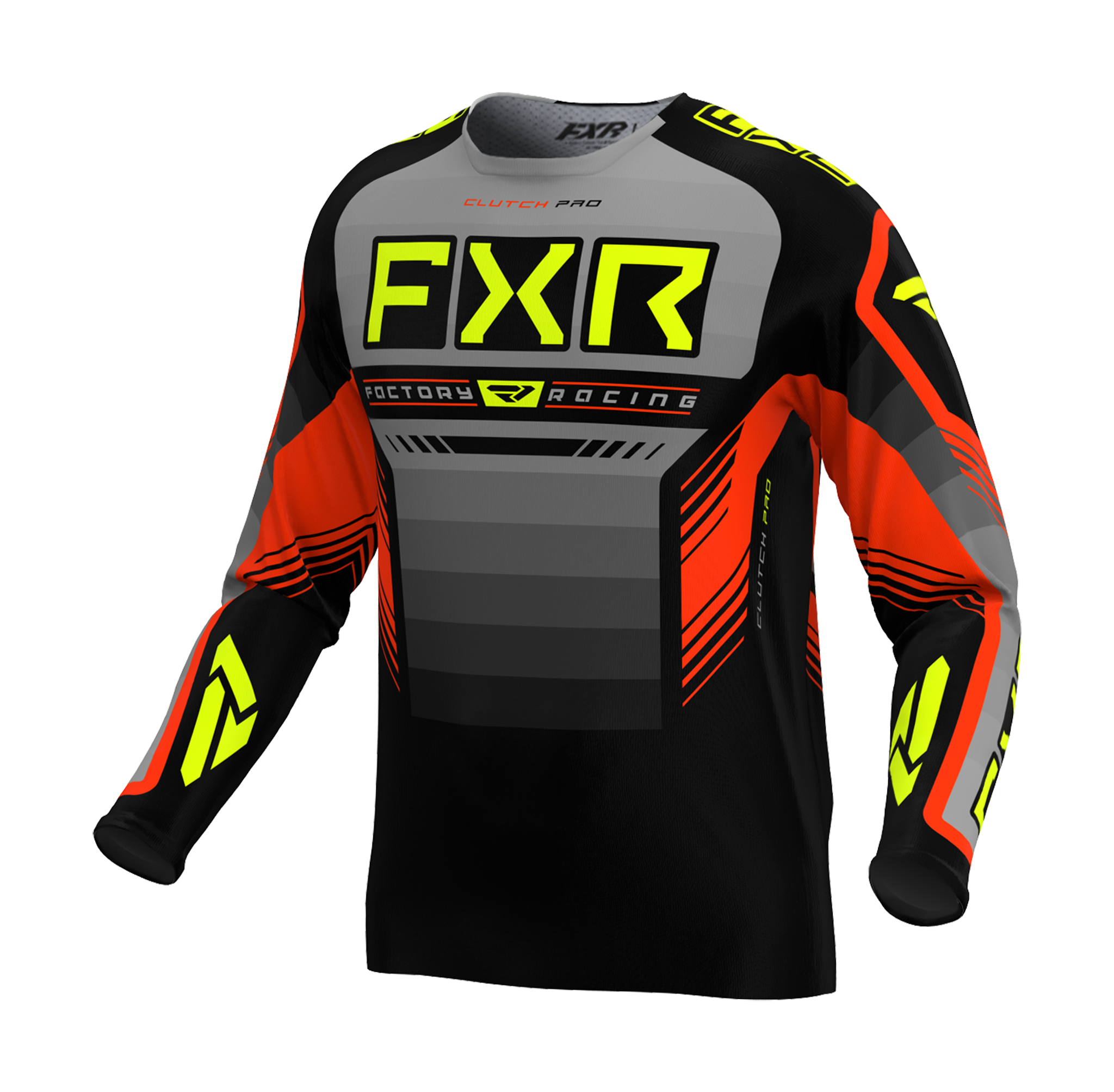 FXR Crosskleding Clutch Pro - Grijs / Nuke / HiVis